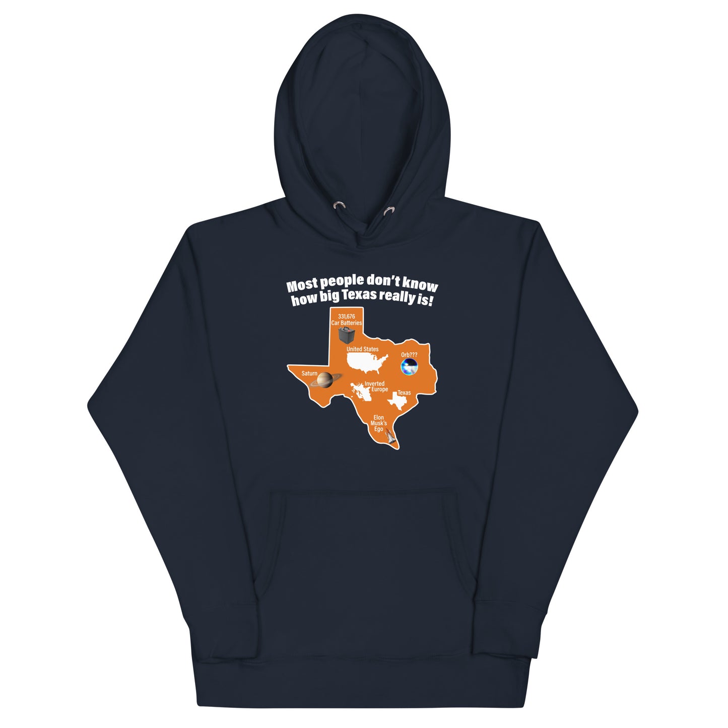 How Big Texas Really Is Unisex Hoodie