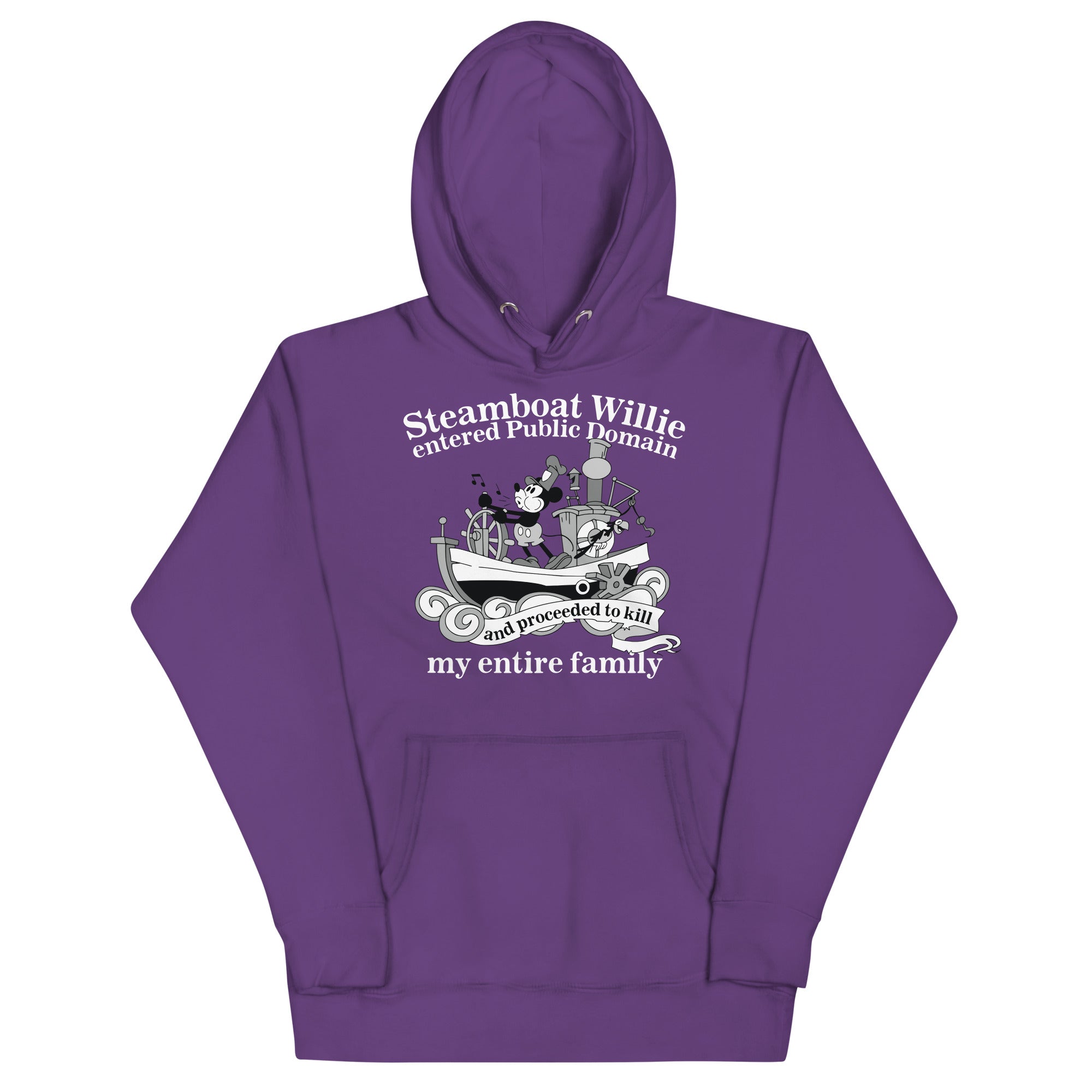 Steamboat Willie Entered Public Domain Unisex Hoodie