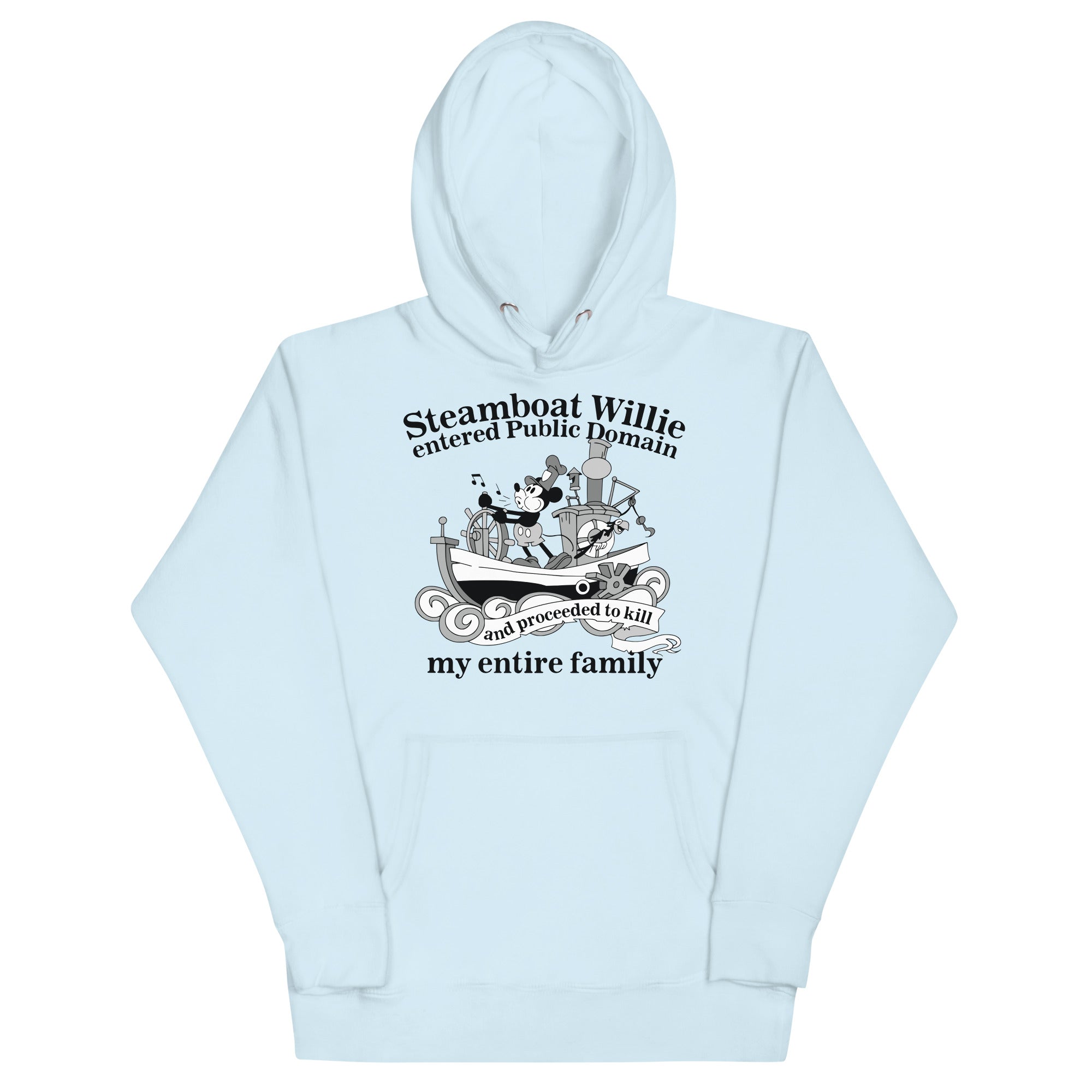 Steamboat Willie Entered Public Domain Unisex Hoodie