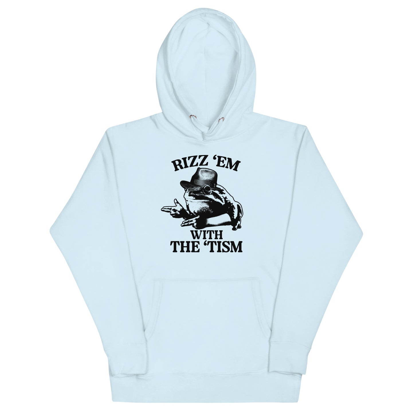 Rizz 'Em With the 'Tism (Frog) Unisex Hoodie