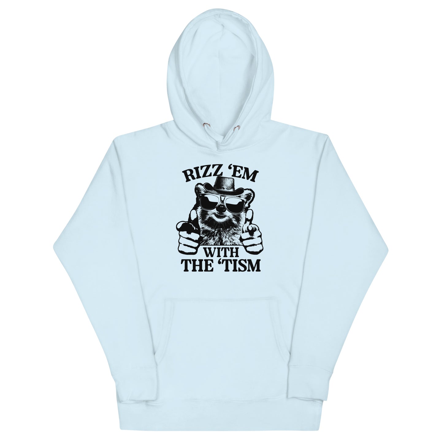 Rizz 'Em With the 'Tism (Raccoon) Unisex Hoodie