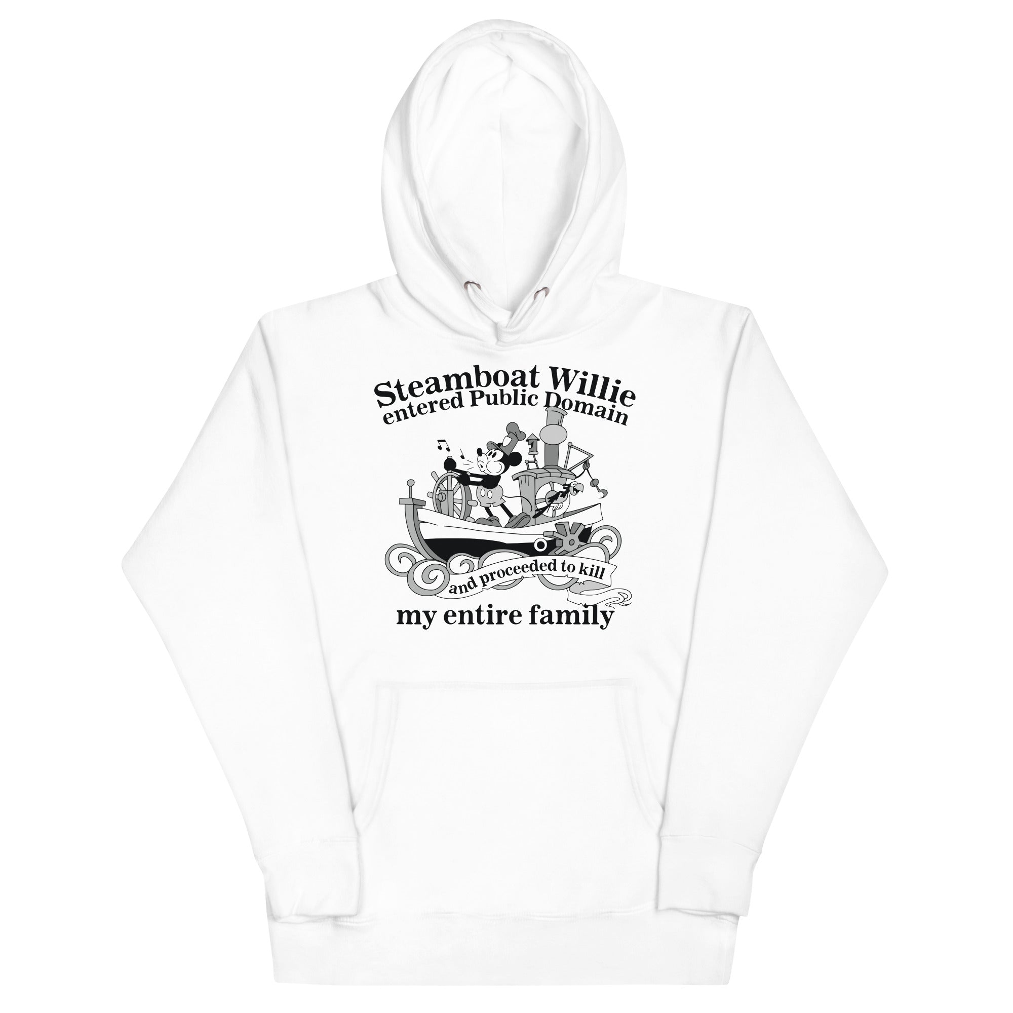 Steamboat Willie Entered Public Domain Unisex Hoodie