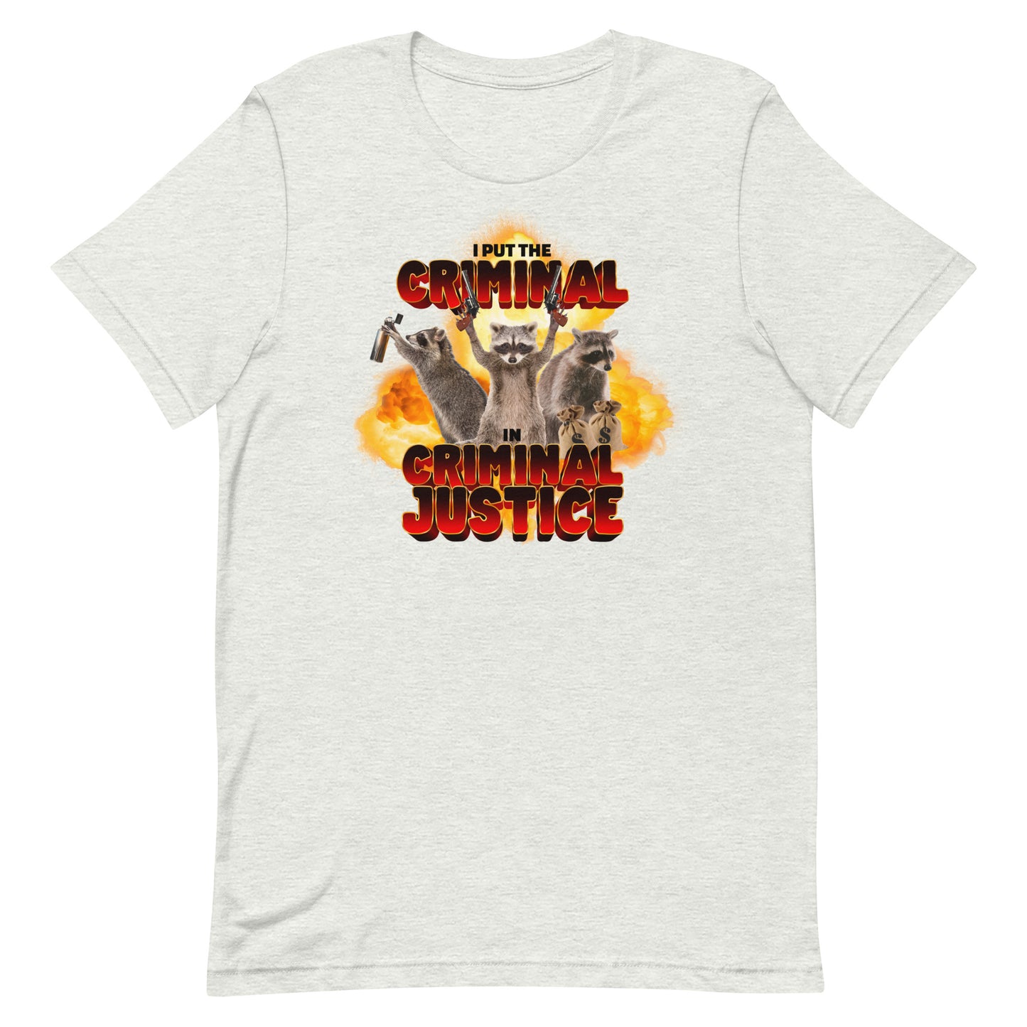I Put the Criminal in Criminal Justice Unisex t-shirt