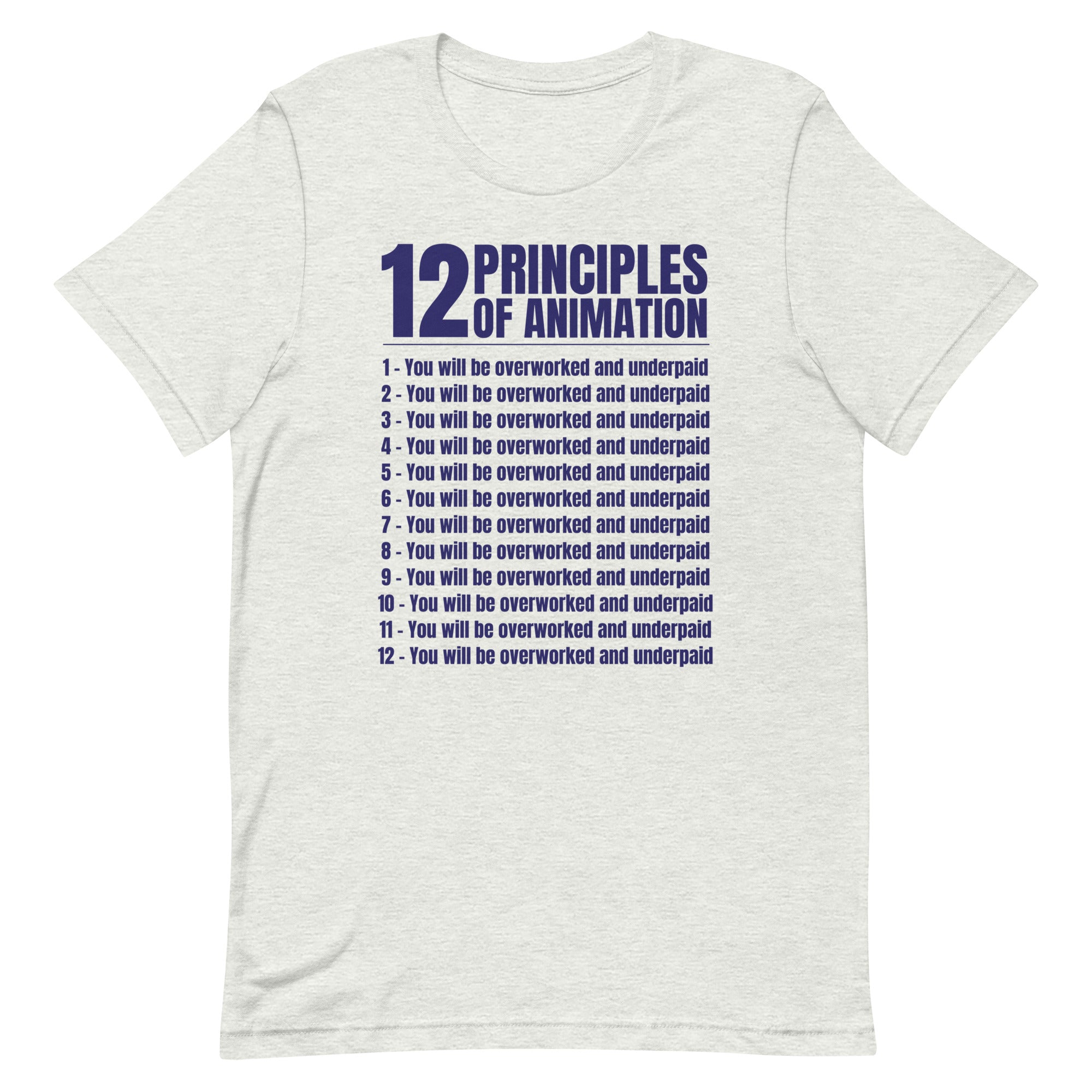 12 Principles of Animation Unisex t-shirt