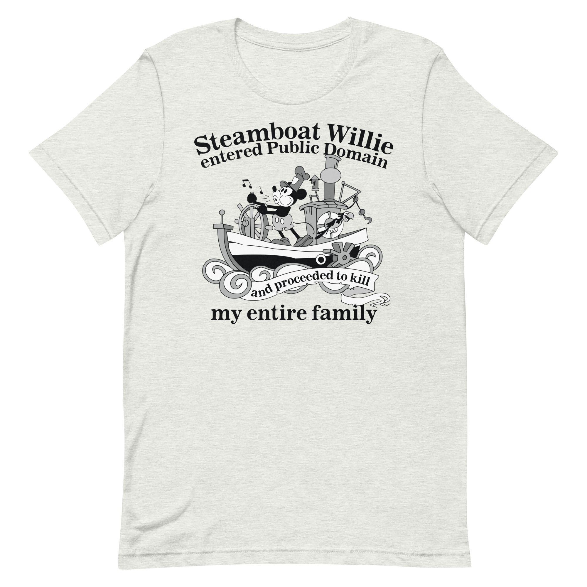 Steamboat Willie Entered Public Domain Unisex t-shirt