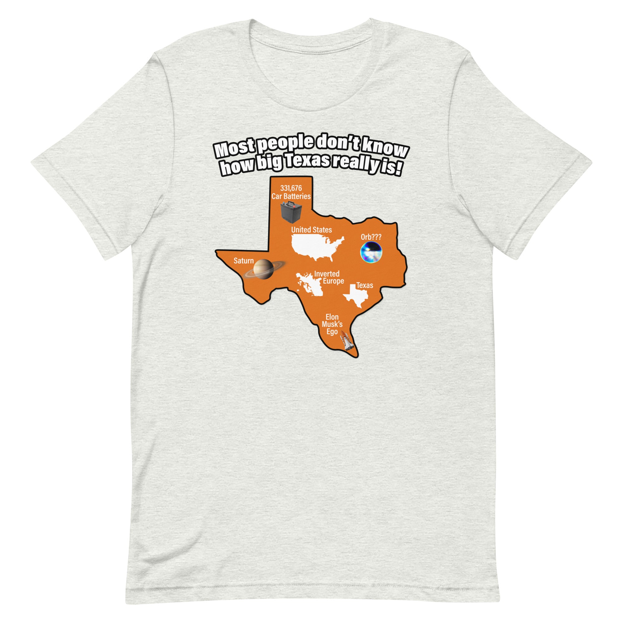 How Big Texas Really Is Unisex t-shirt