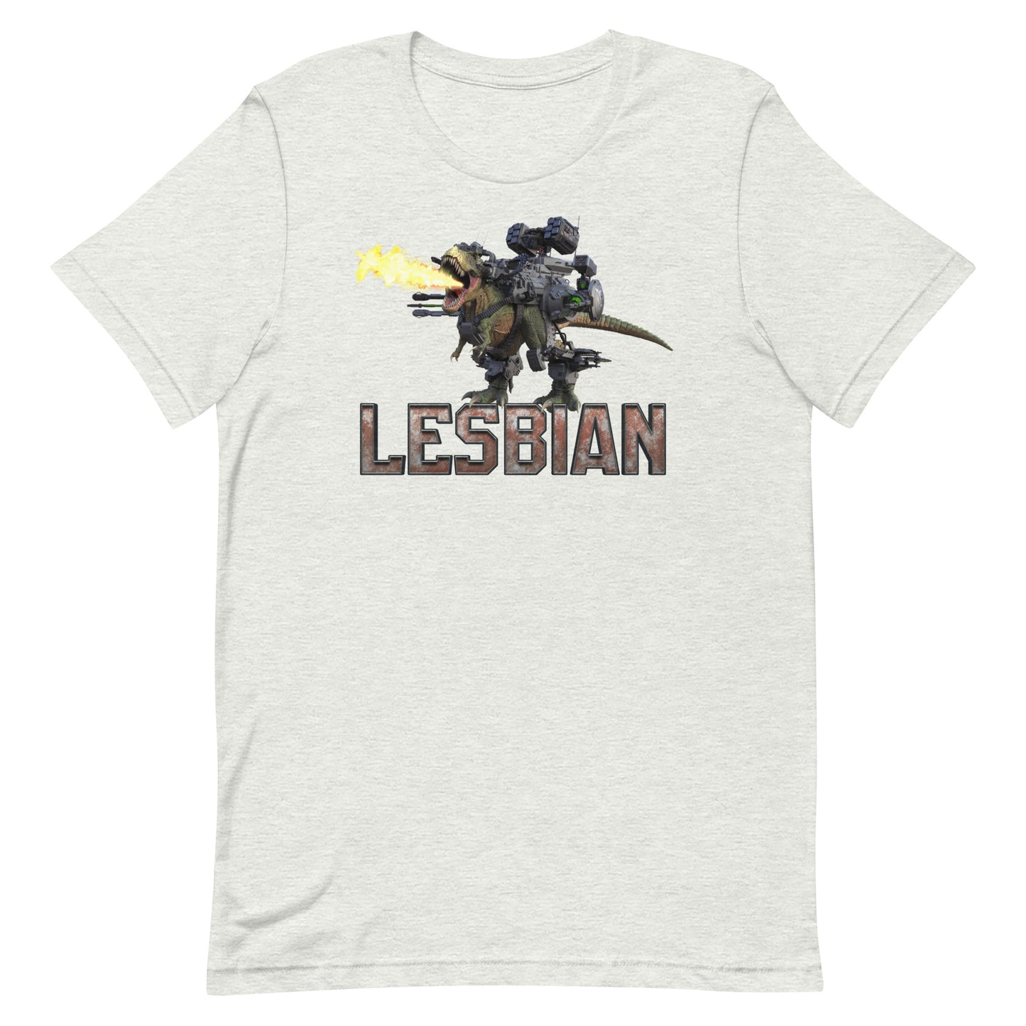 Lesbian Mech Dinosaur Unisex t-shirt
