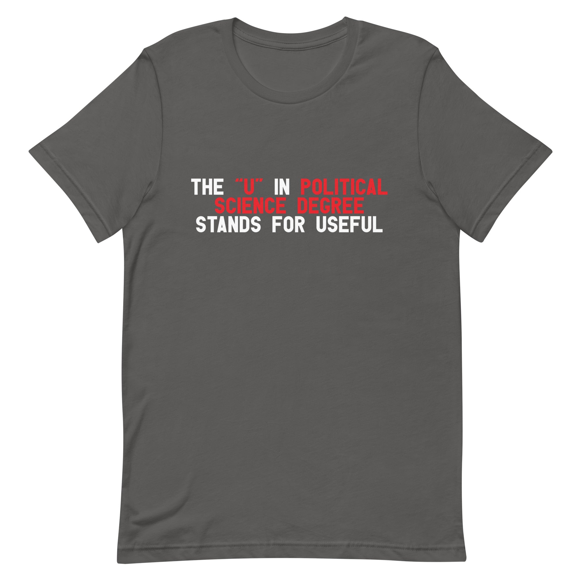 The "U" in Political Science Degree Unisex t-shirt