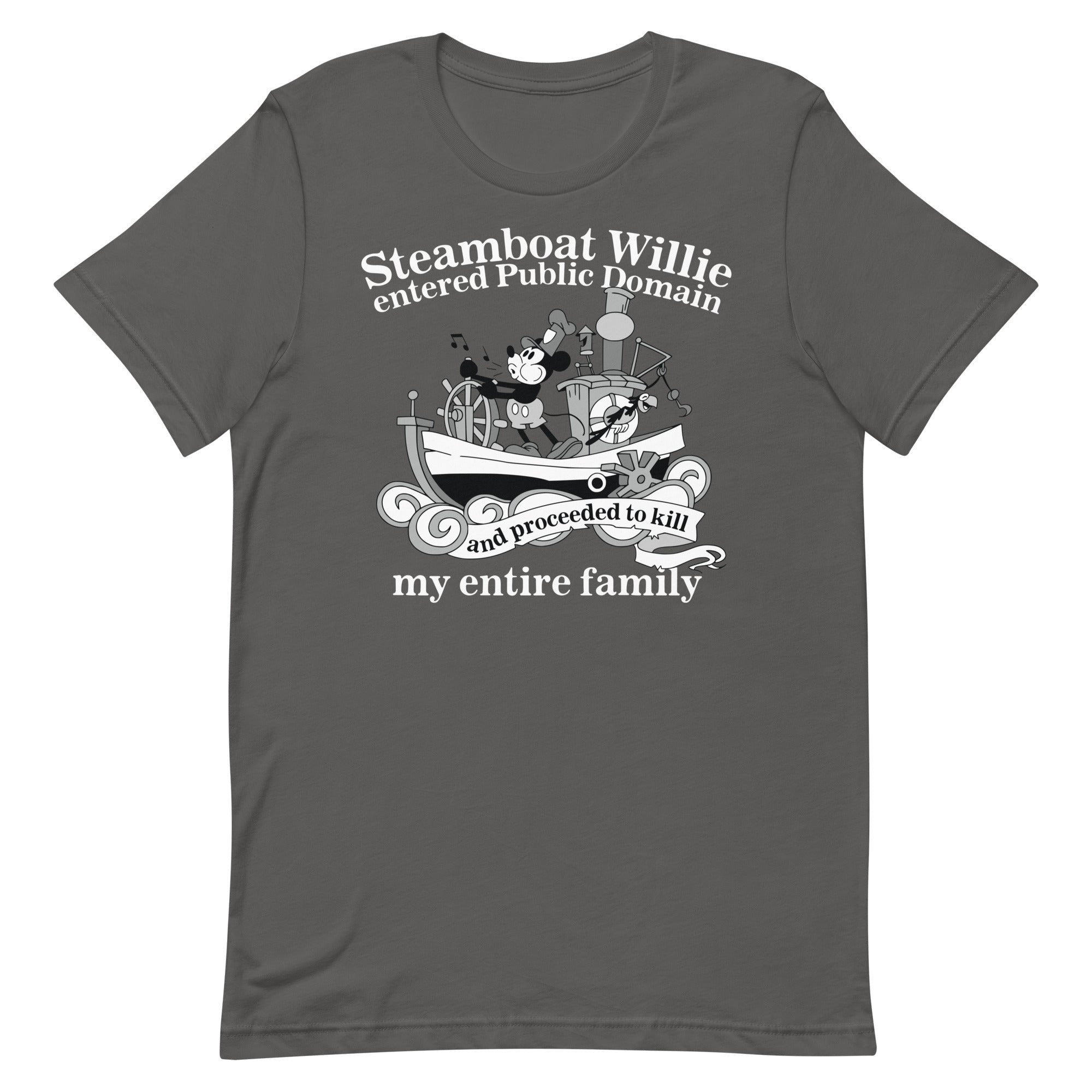 Steamboat Willie Entered Public Domain Unisex t-shirt