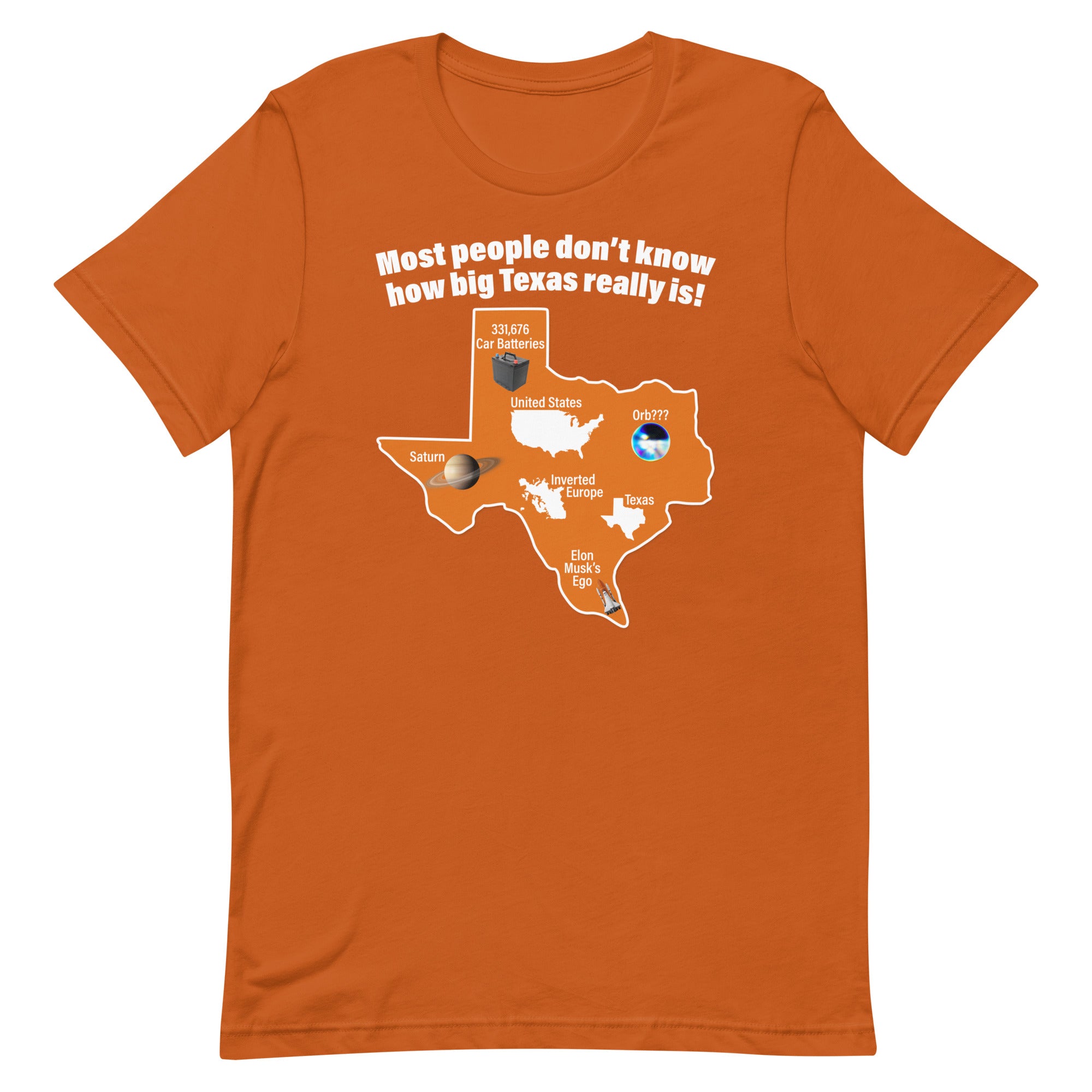 How Big Texas Really Is Unisex t-shirt