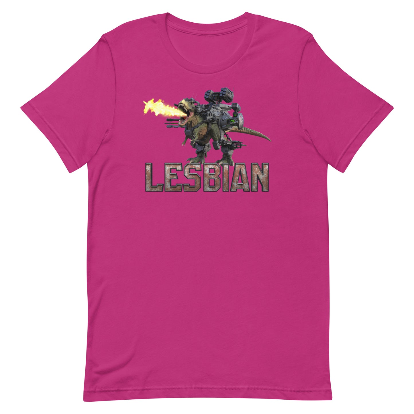 Lesbian Mech Dinosaur Unisex t-shirt
