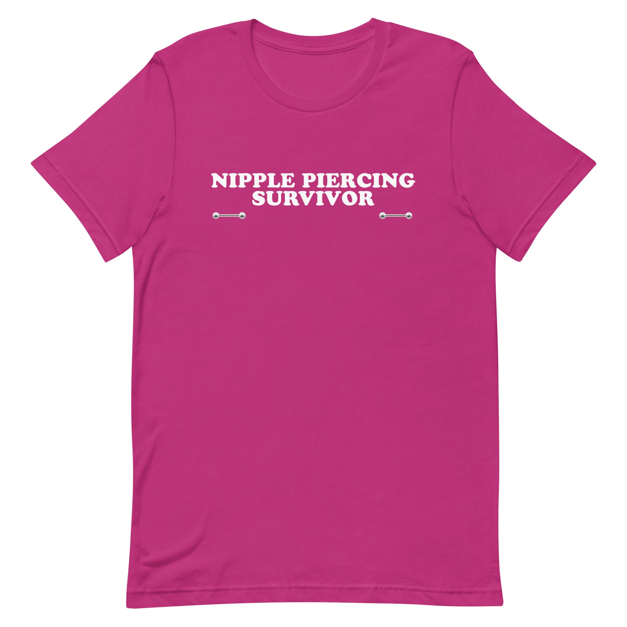 Nipple Piercing Survivor Unisex t-shirt