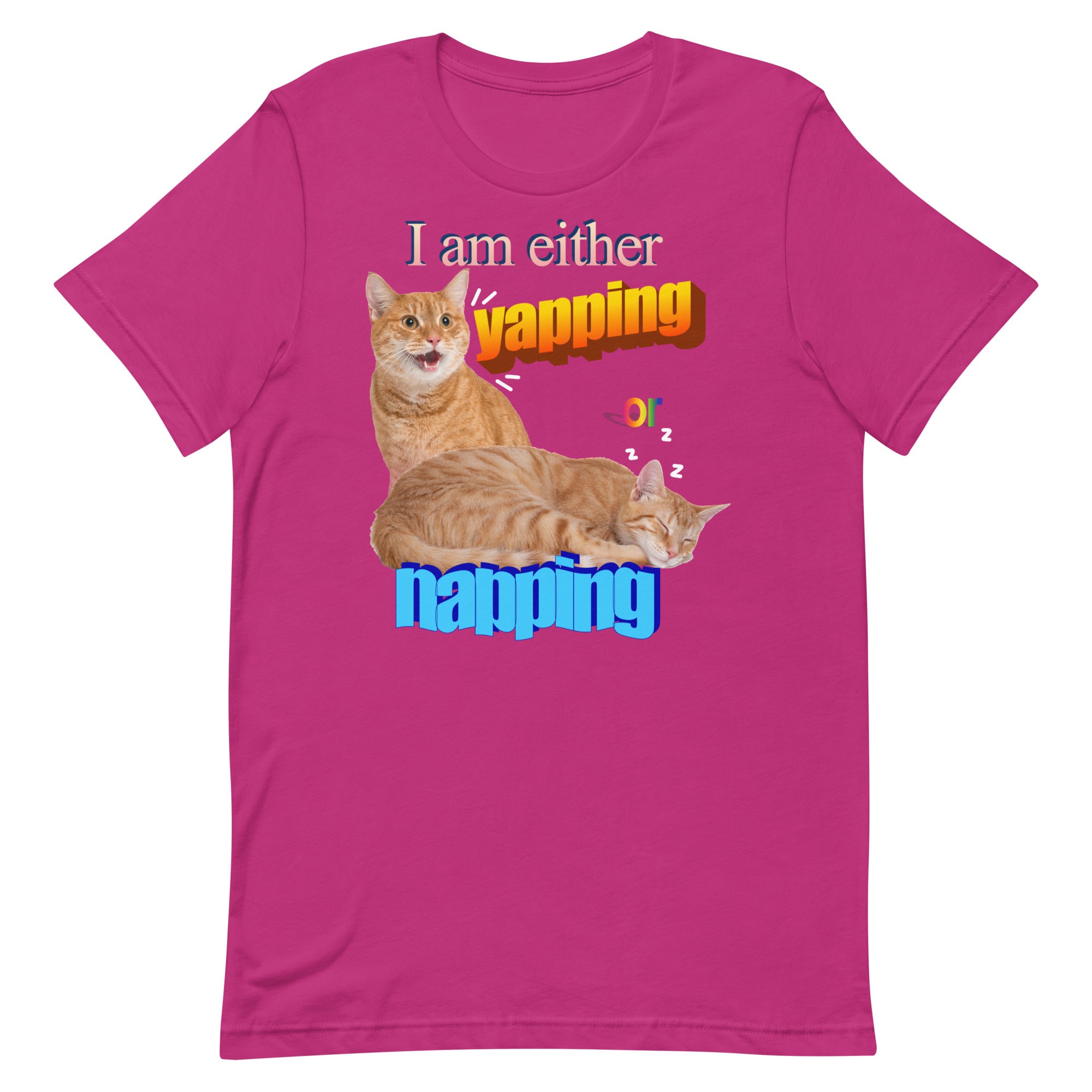 I Am Either Yapping or Napping Unisex t-shirt