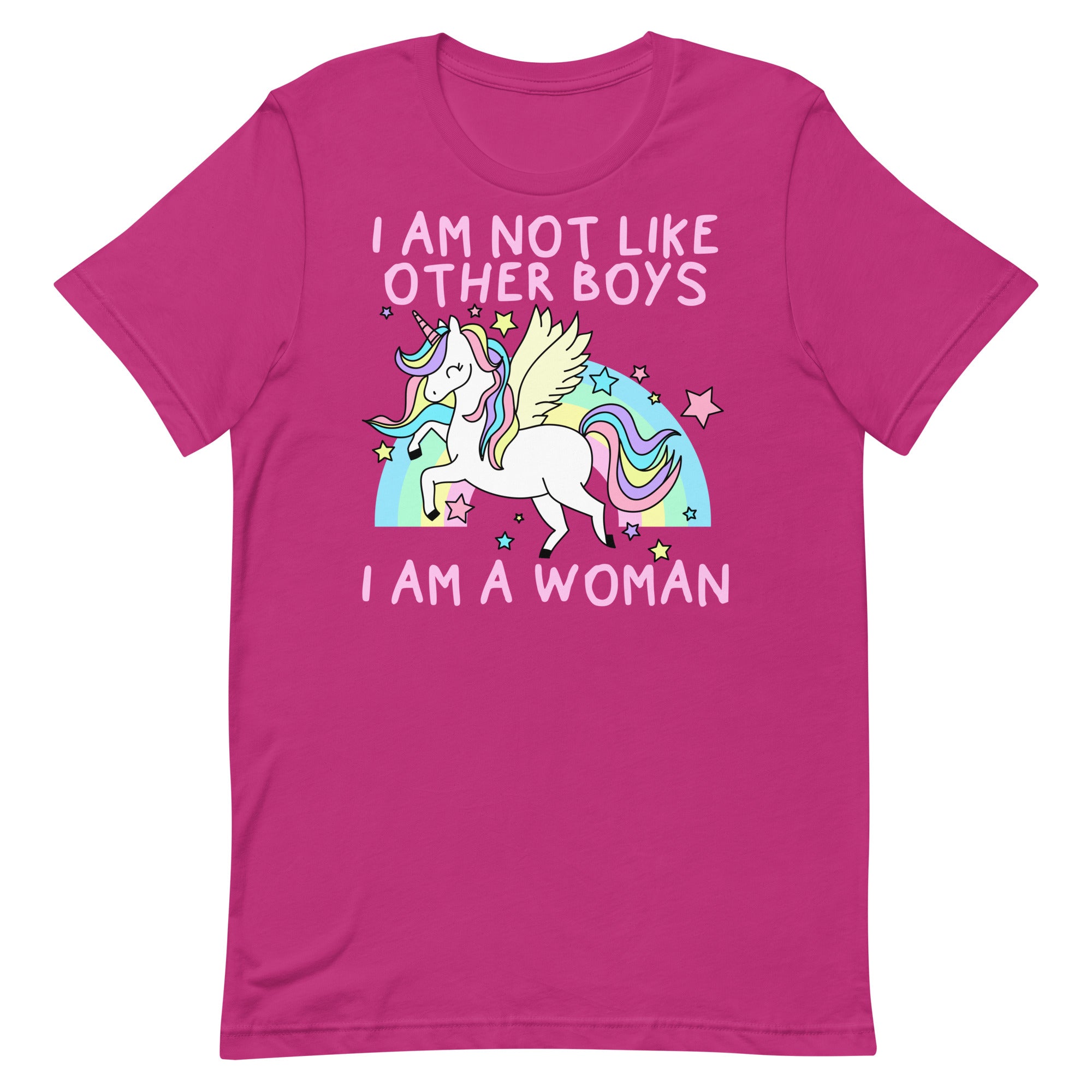 I Am Not Like Other Boys I Am A Woman (Unicorn) Unisex t-shirt