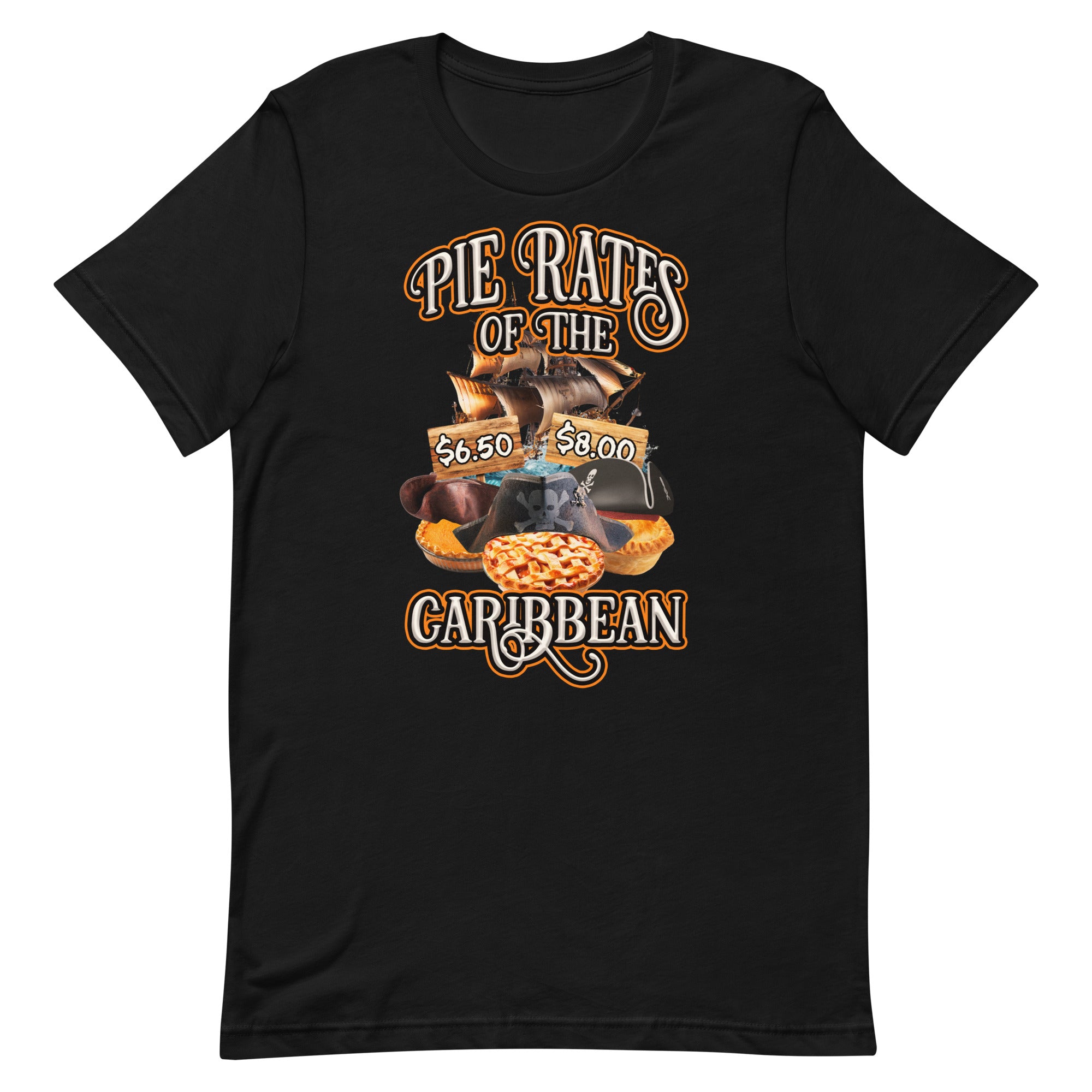 Pie Rates of the Caribbean Unisex t-shirt