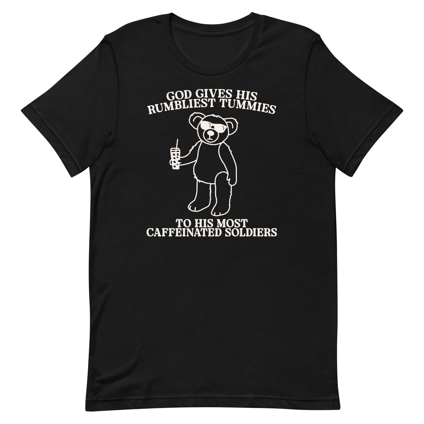 Rumbliest Tummies (Caffeinated Soldiers) Unisex t-shirt