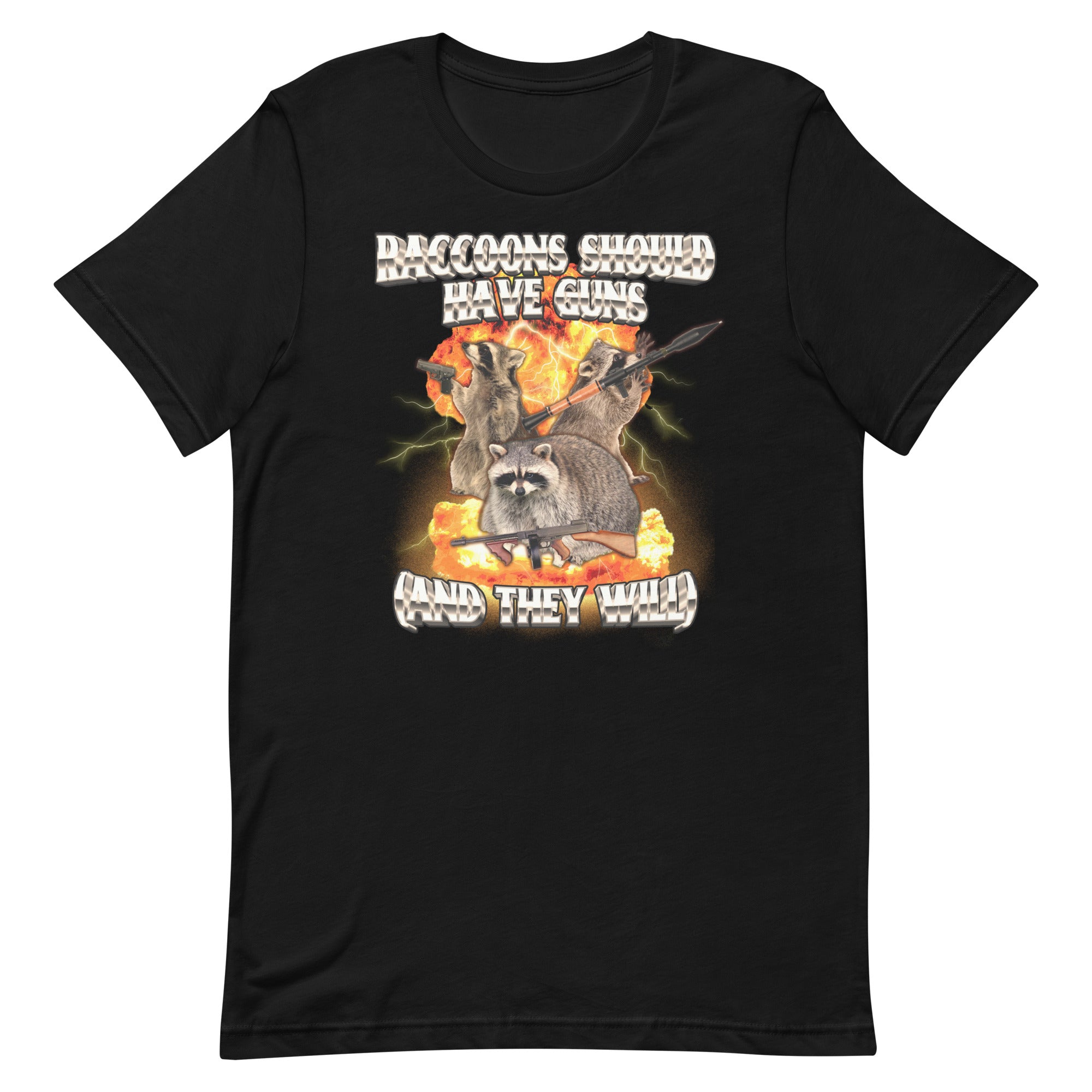 Raccoons Should Have Guns Unisex t-shirt