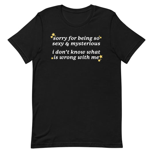 Sorry for Being So Sexy & Mysterious Unisex t-shirt