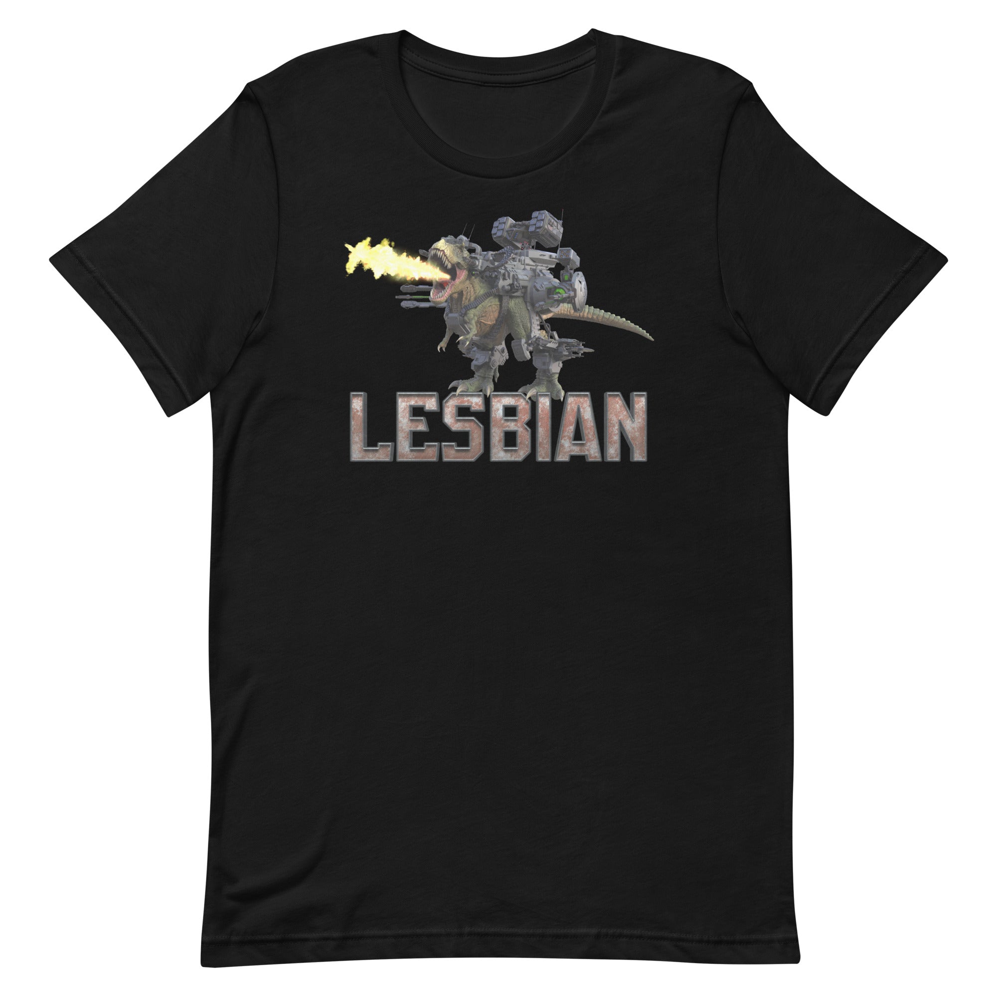 Lesbian Mech Dinosaur Unisex t-shirt