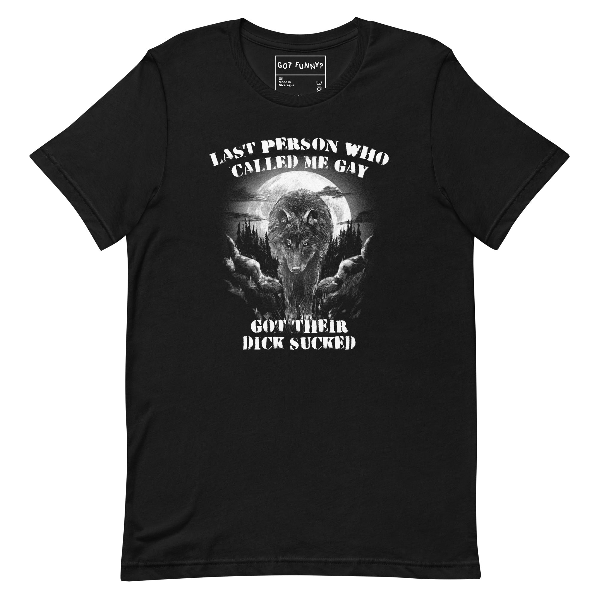 Last Person Who Called Me Gay Got Their Dick Sucked Unisex t-shirt