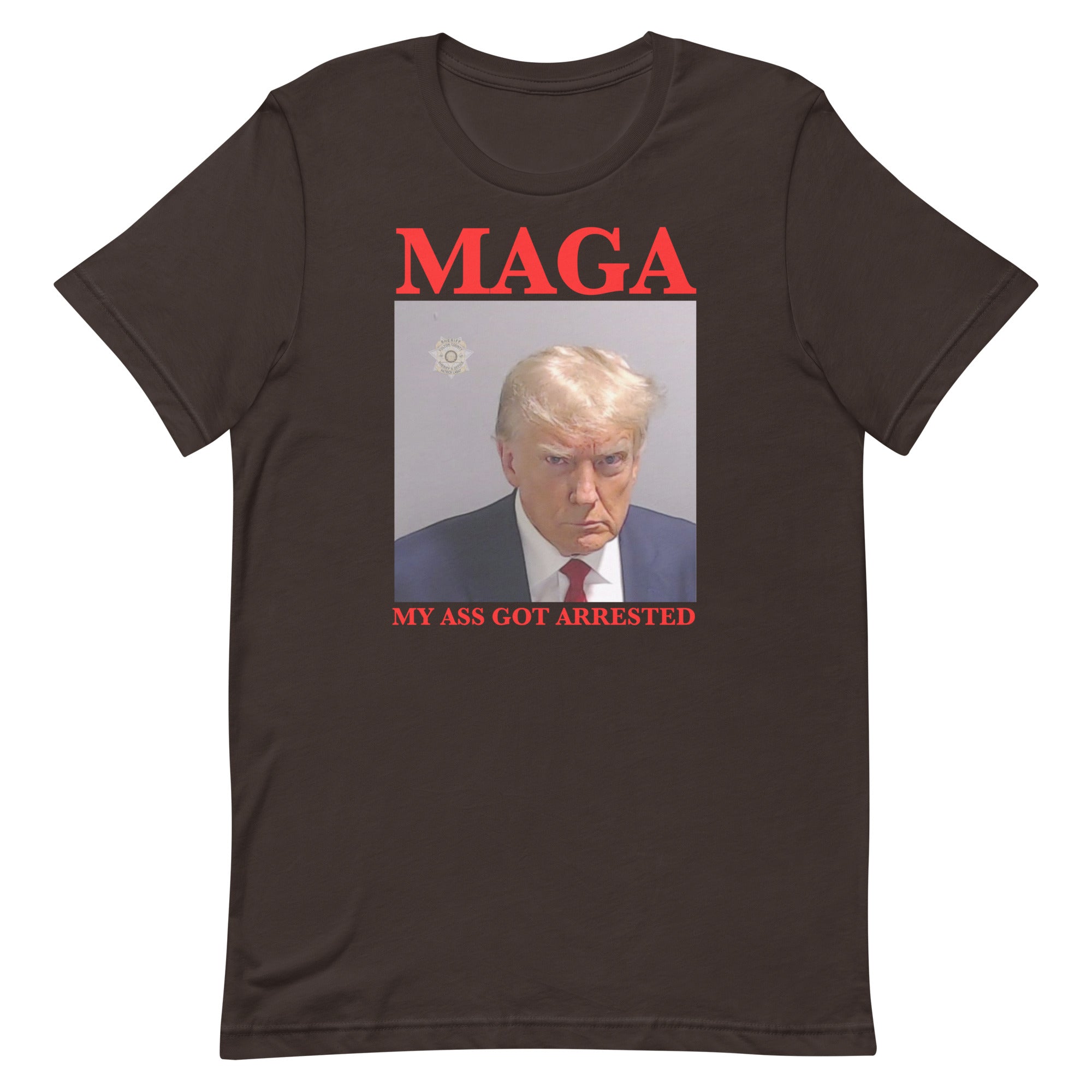 MAGA My Ass Got Arrested (Trump Mugshot) Unisex t-shirt