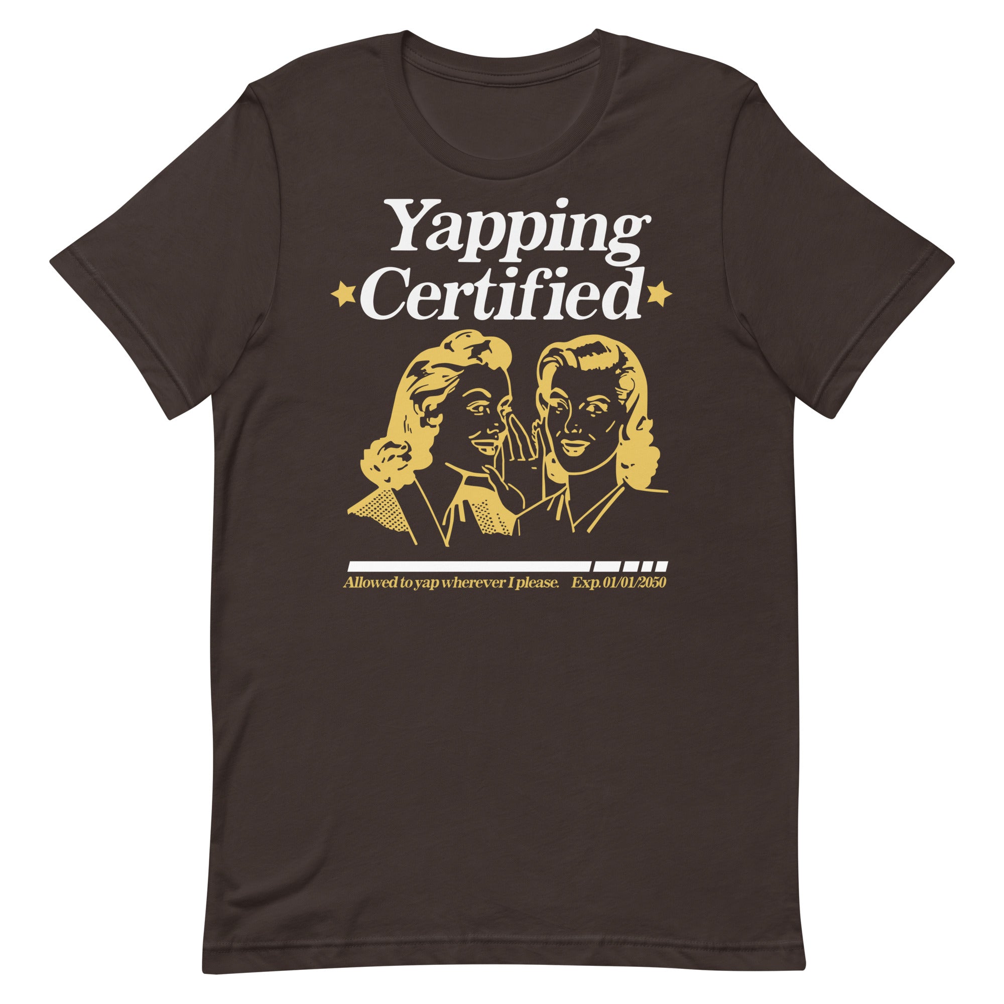 Yapping Certified Unisex t-shirt