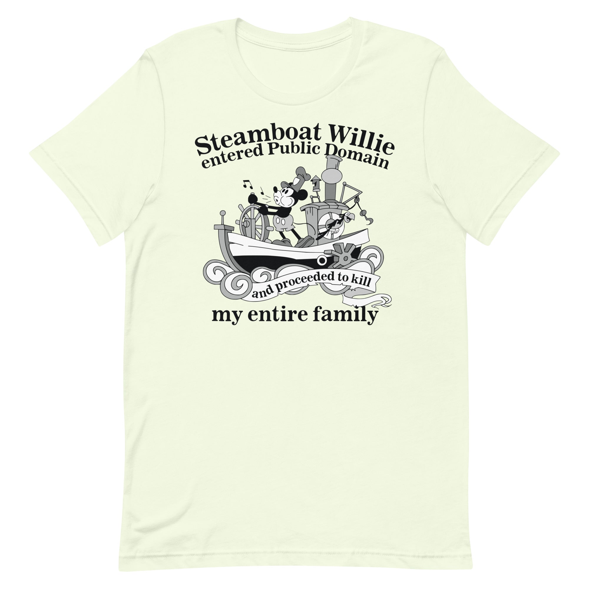 Steamboat Willie Entered Public Domain Unisex t-shirt