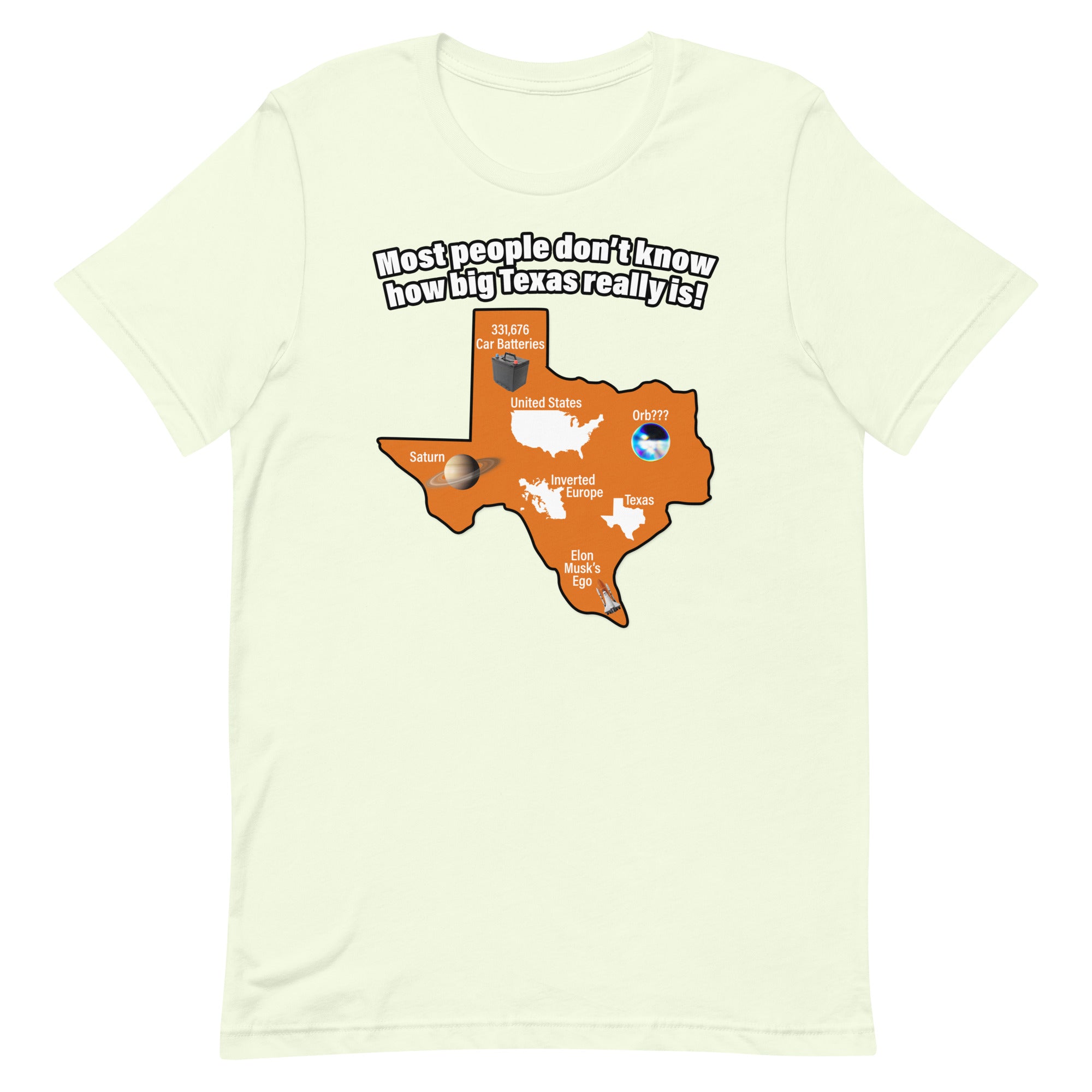 How Big Texas Really Is Unisex t-shirt