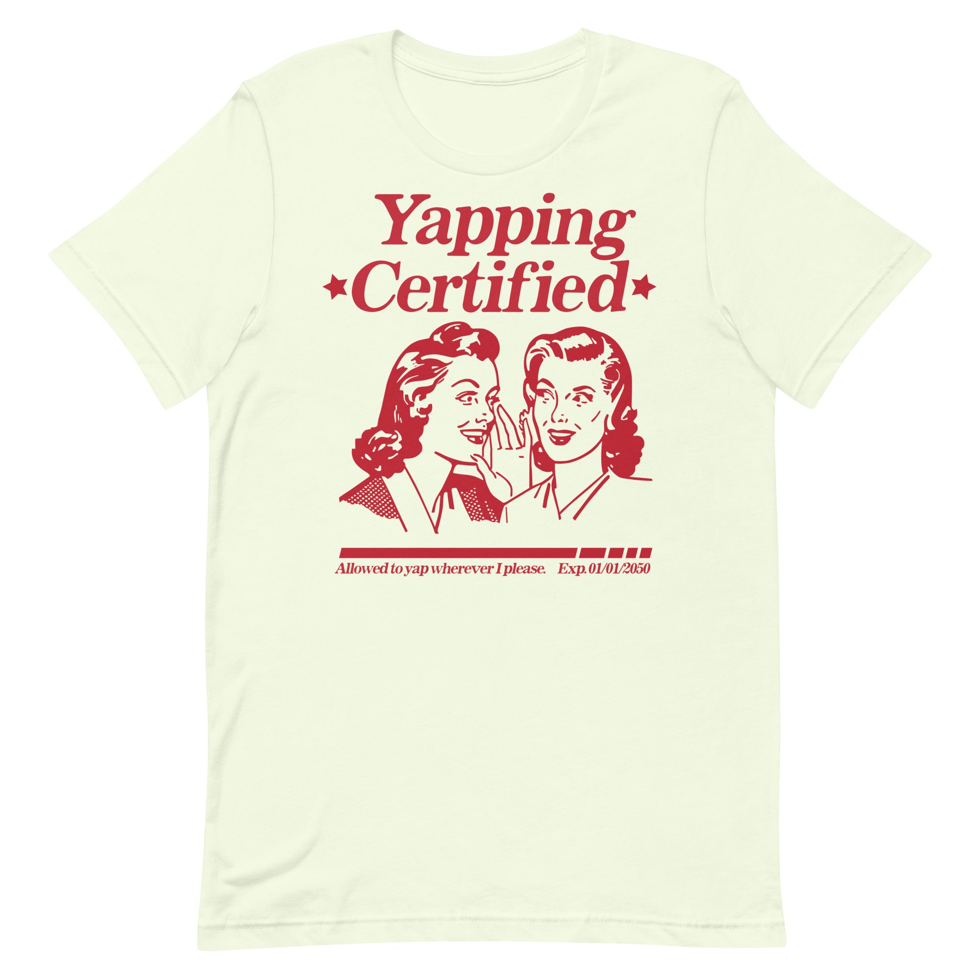 Yapping Certified Unisex t-shirt