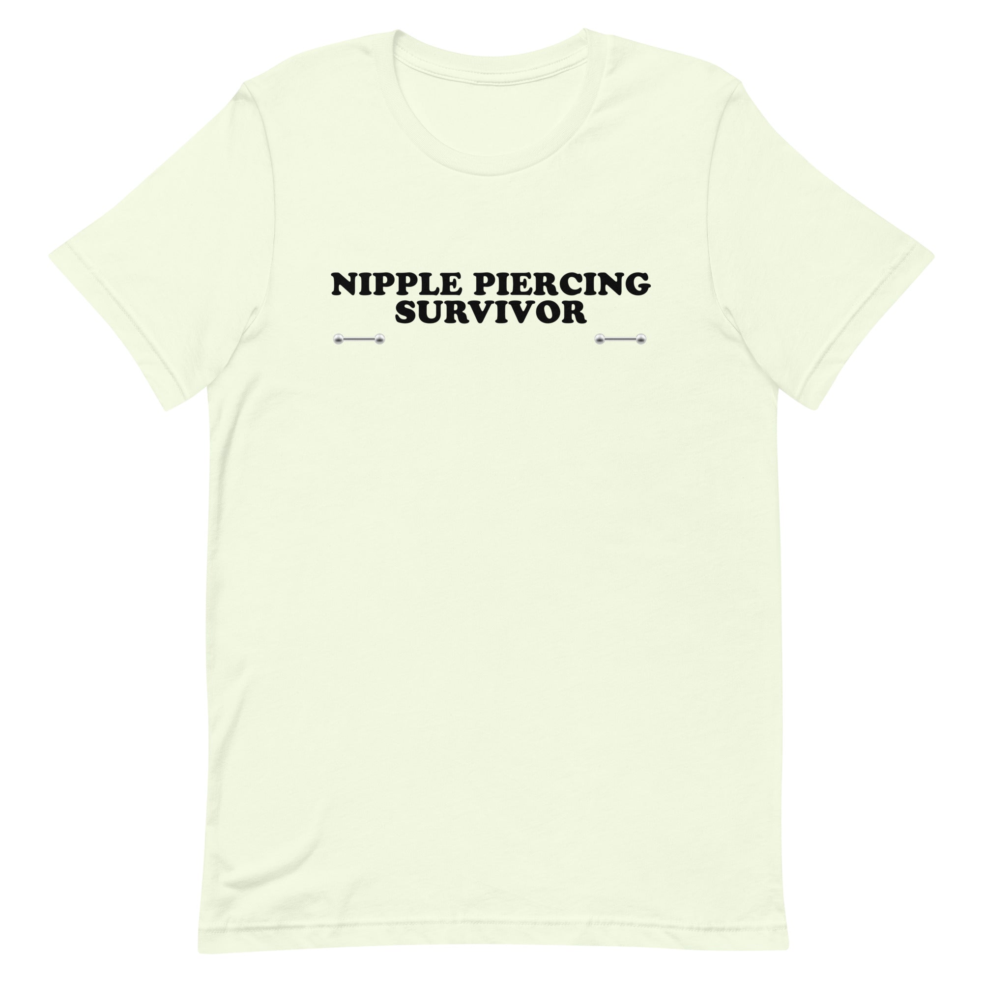 Nipple Piercing Survivor Unisex t-shirt