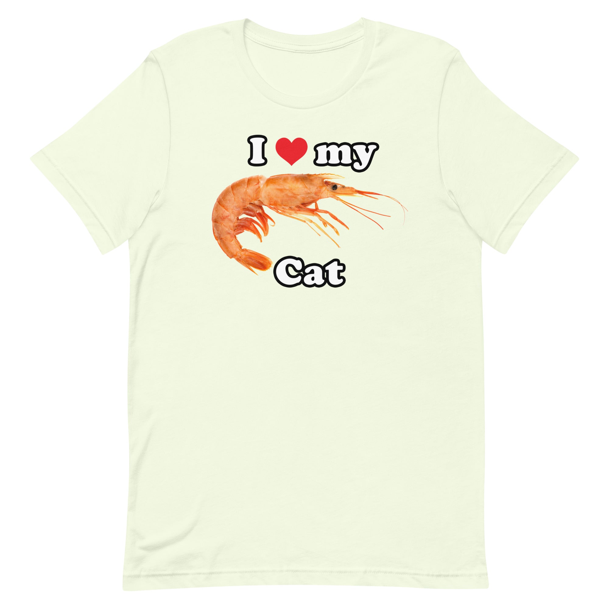 I Heart My Cat (Shrimp) Unisex t-shirt