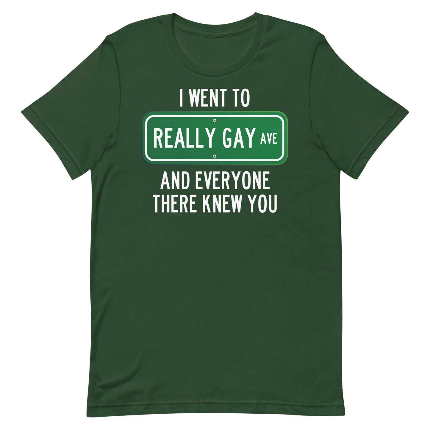 Really Gay Ave Unisex t-shirt
