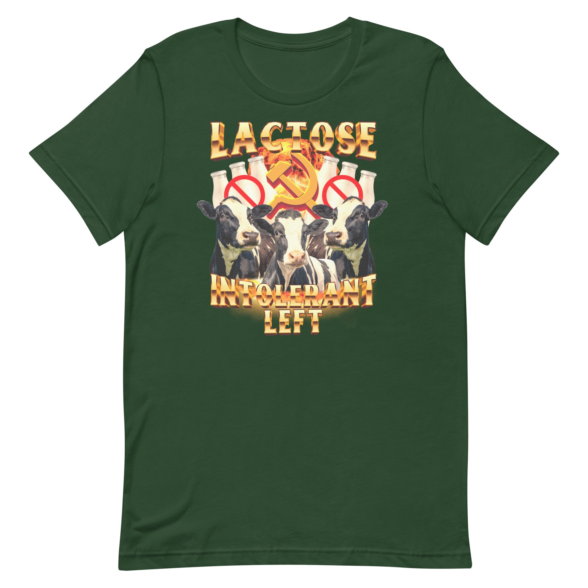 Lactose Intolerant Left Unisex t-shirt