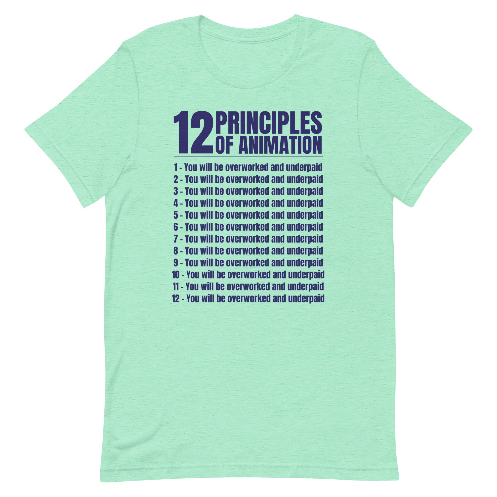 12 Principles of Animation Unisex t-shirt