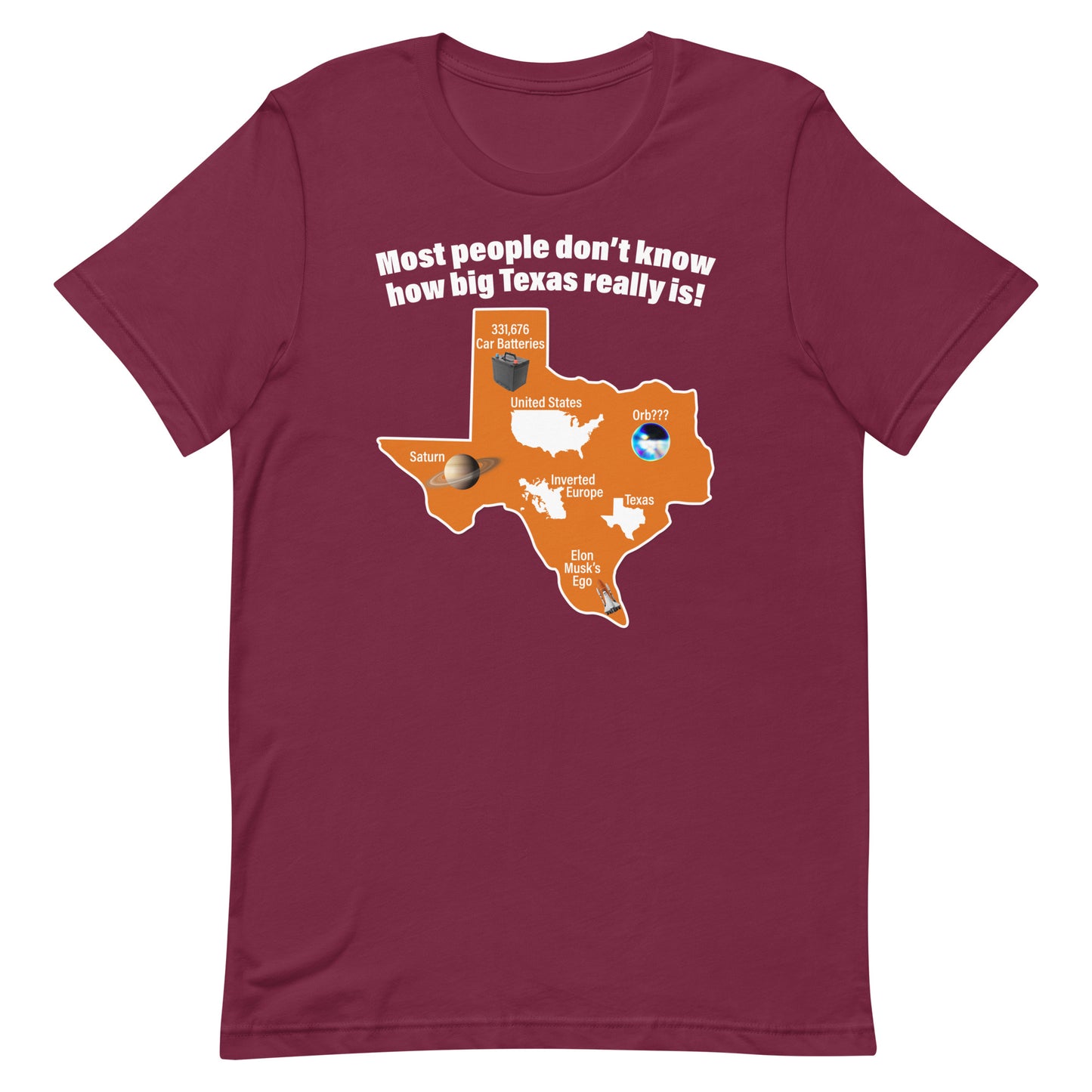 How Big Texas Really Is Unisex t-shirt