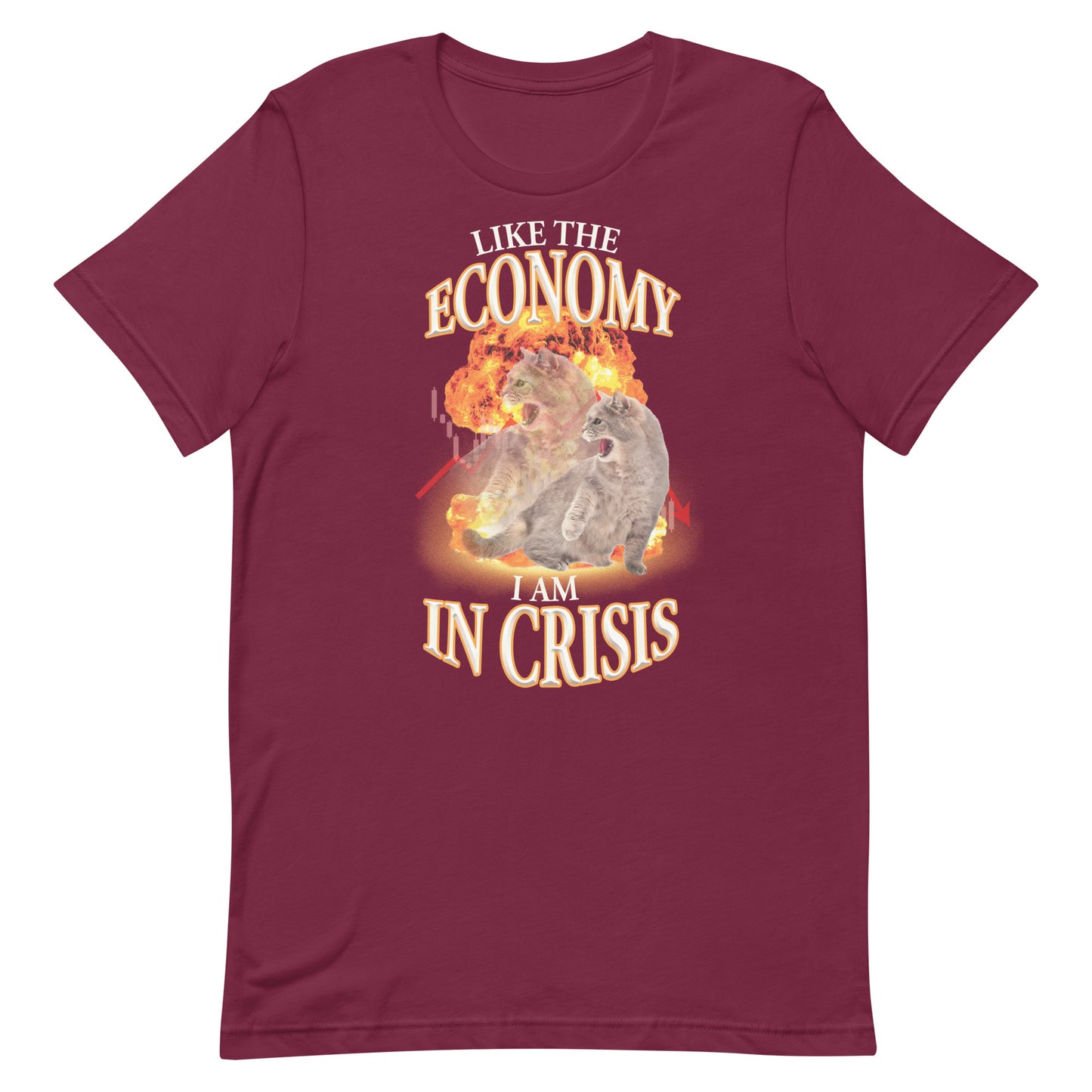Like the Economy I Am in Crisis Unisex t-shirt