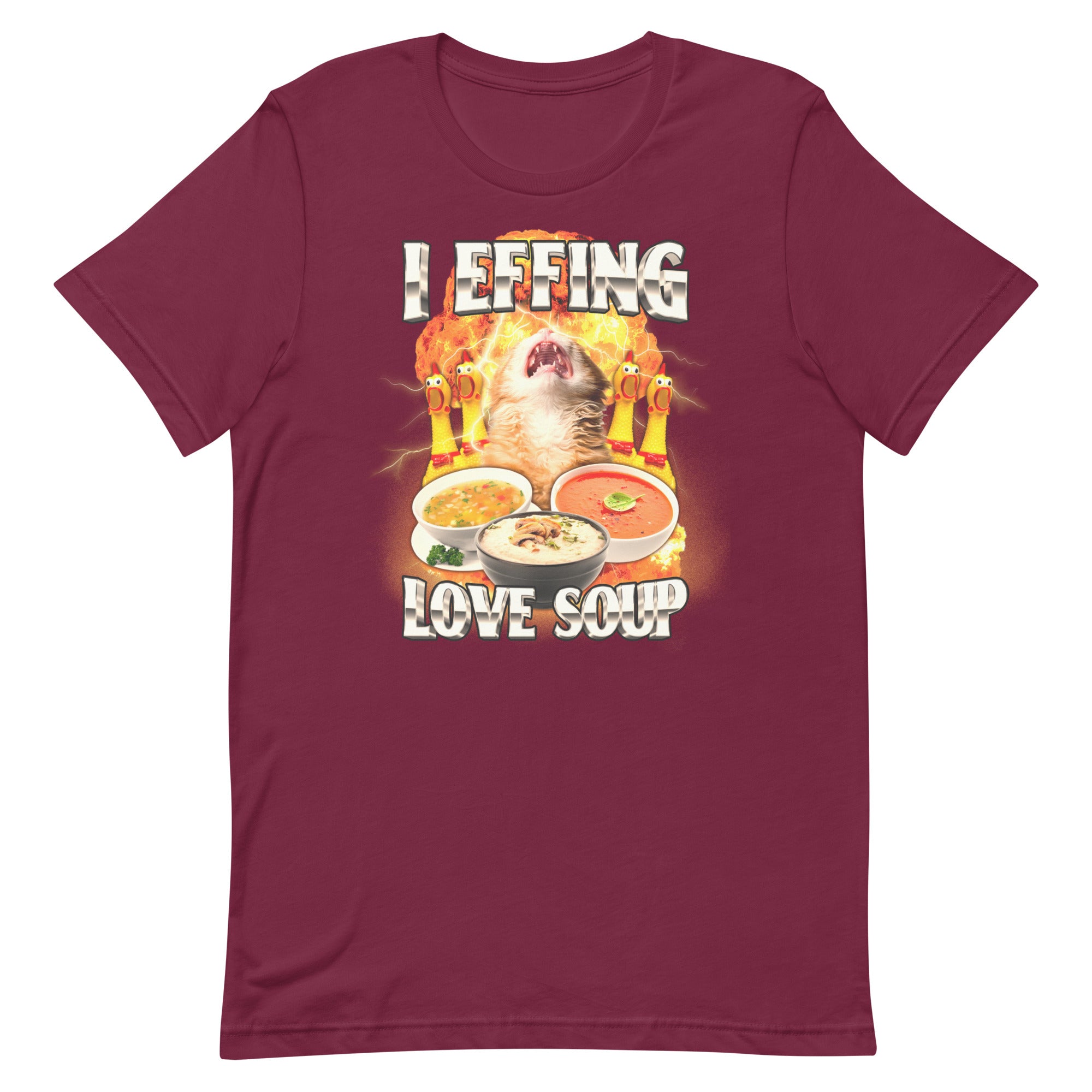 I Effing Love Soup (Clean) Unisex t-shirt