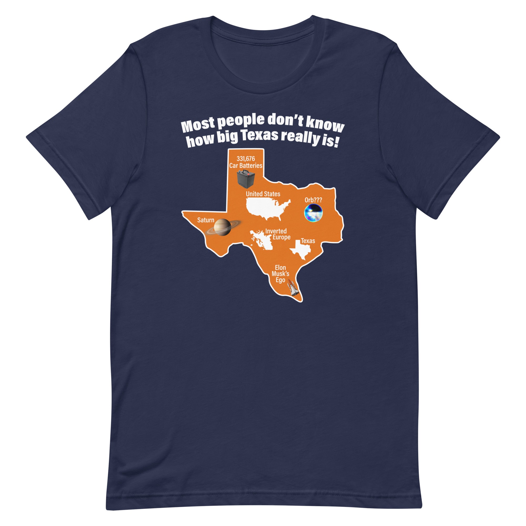 How Big Texas Really Is Unisex t-shirt