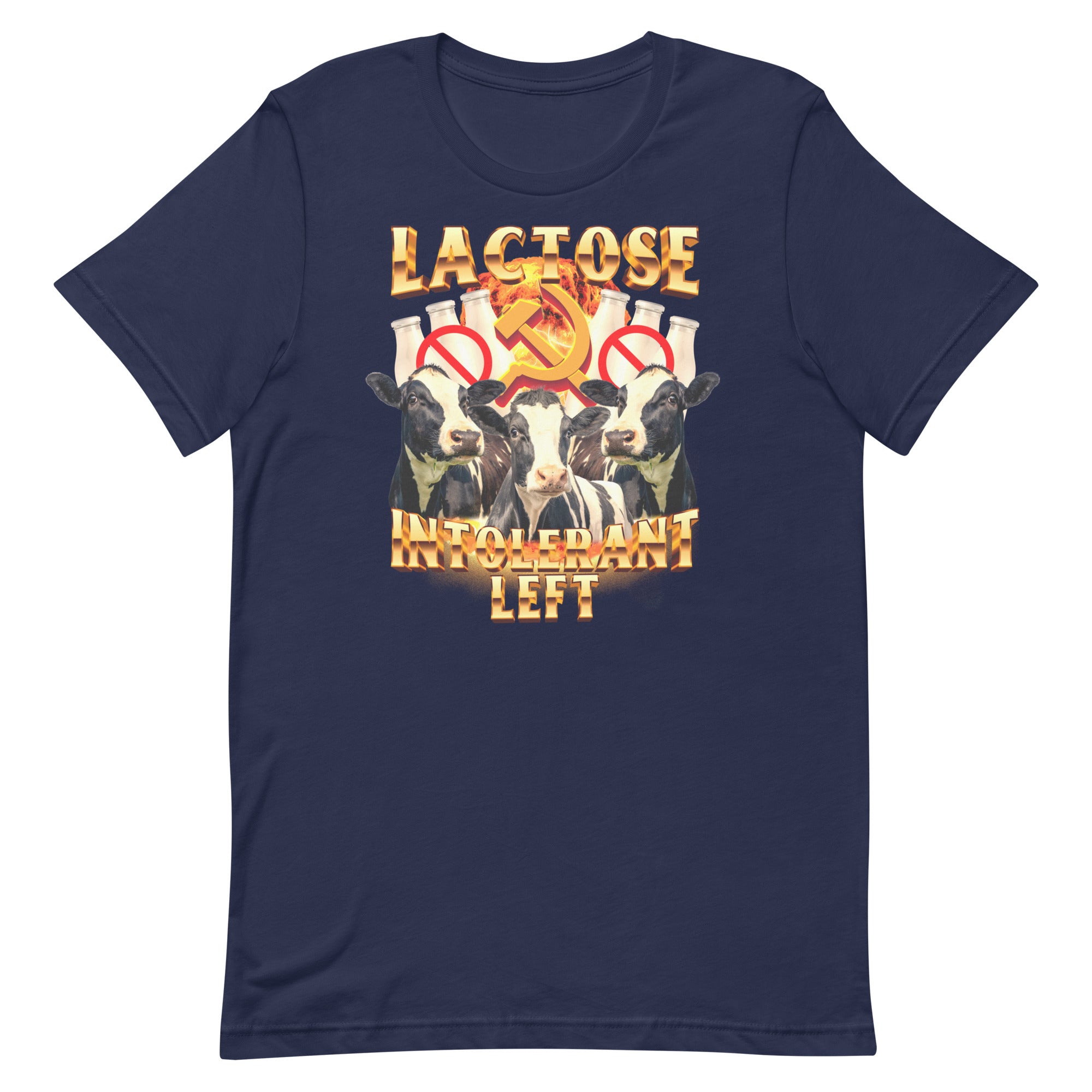 Lactose Intolerant Left Unisex t-shirt