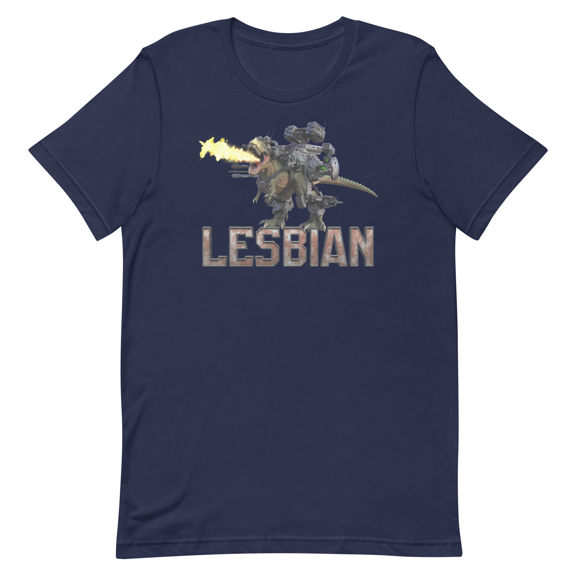 Lesbian Mech Dinosaur Unisex t-shirt