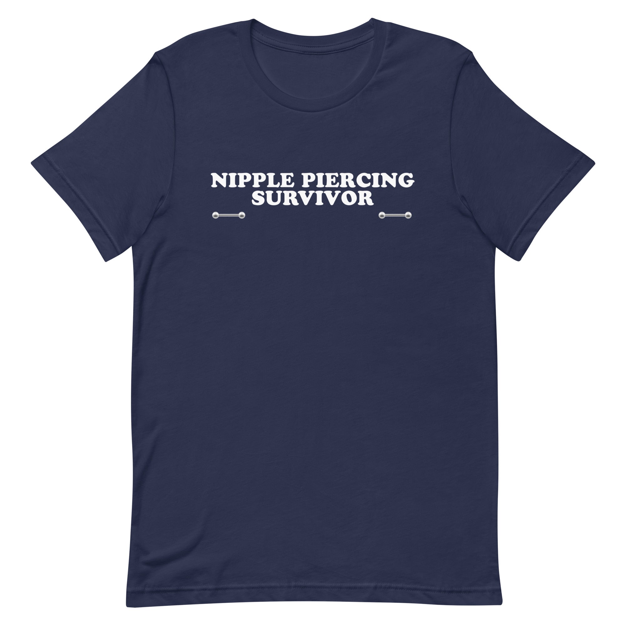 Nipple Piercing Survivor Unisex t-shirt