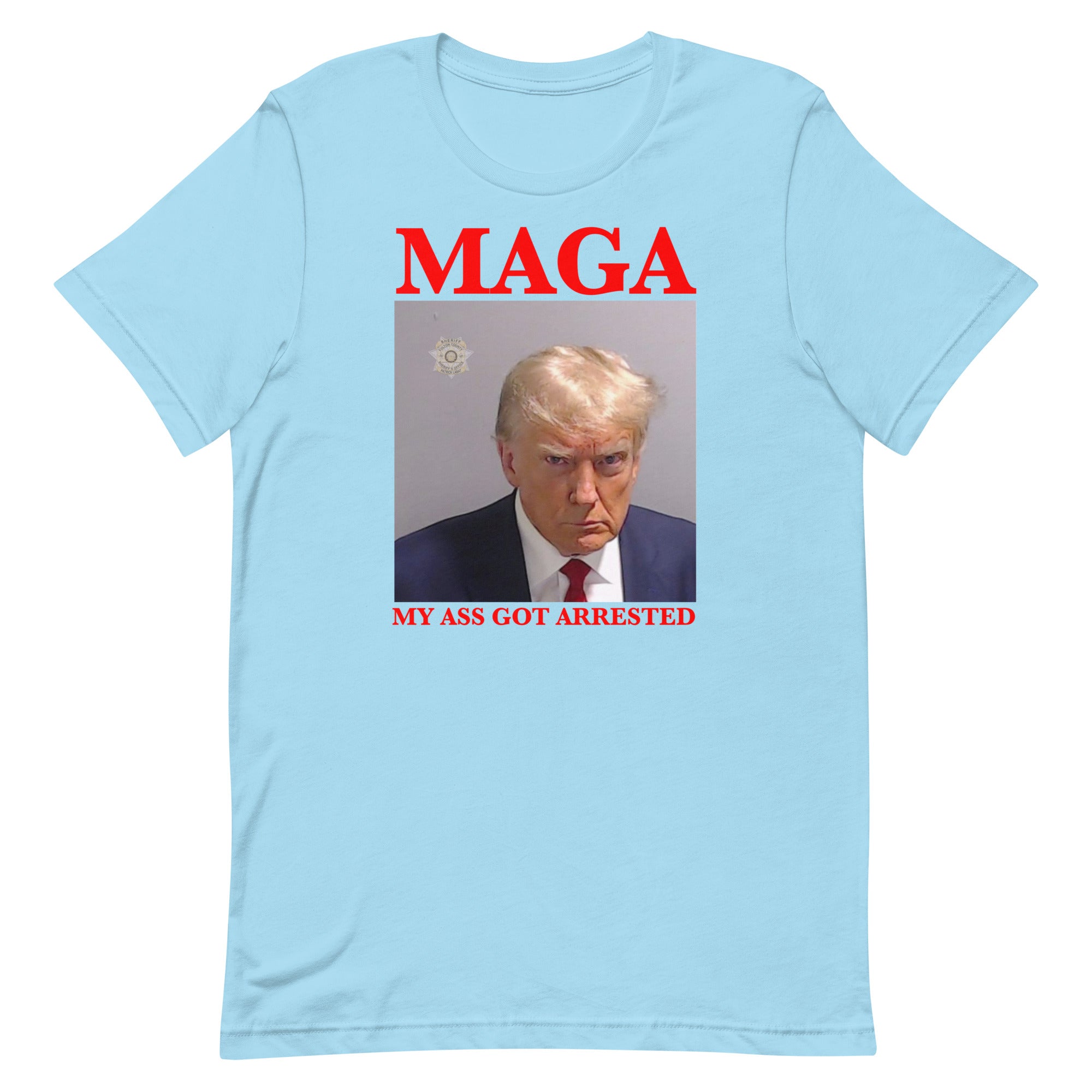 MAGA My Ass Got Arrested (Trump Mugshot) Unisex t-shirt