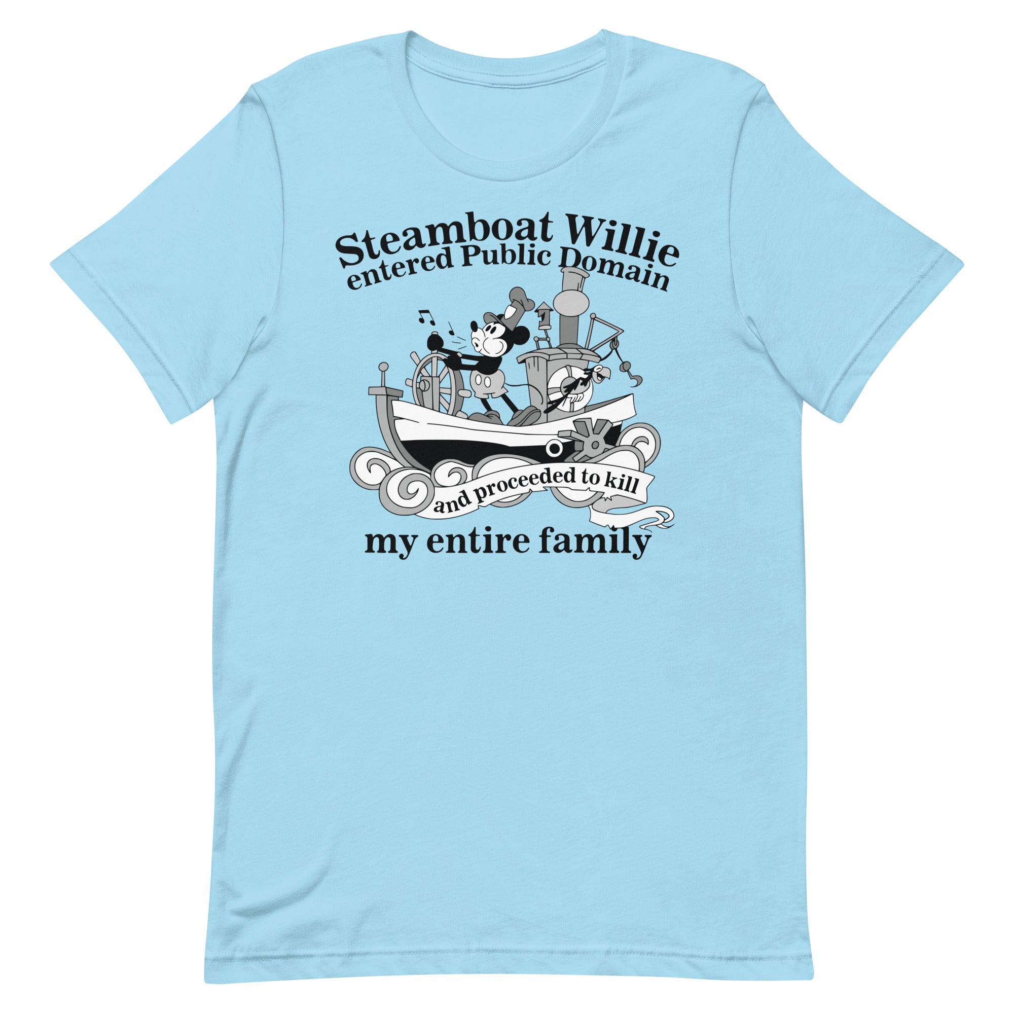 Steamboat Willie Entered Public Domain Unisex t-shirt