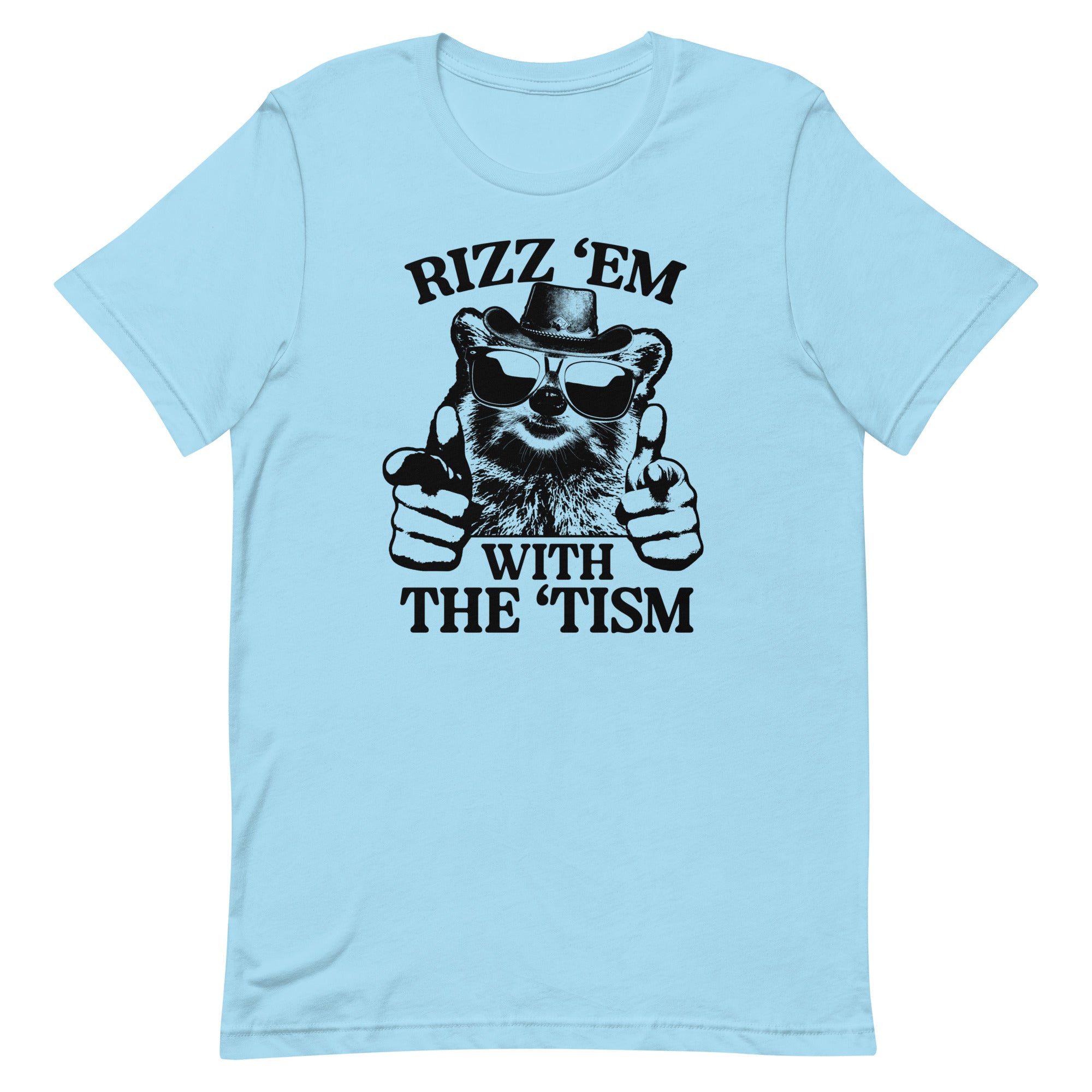 Rizz 'Em With the 'Tism (Raccoon) Unisex t-shirt