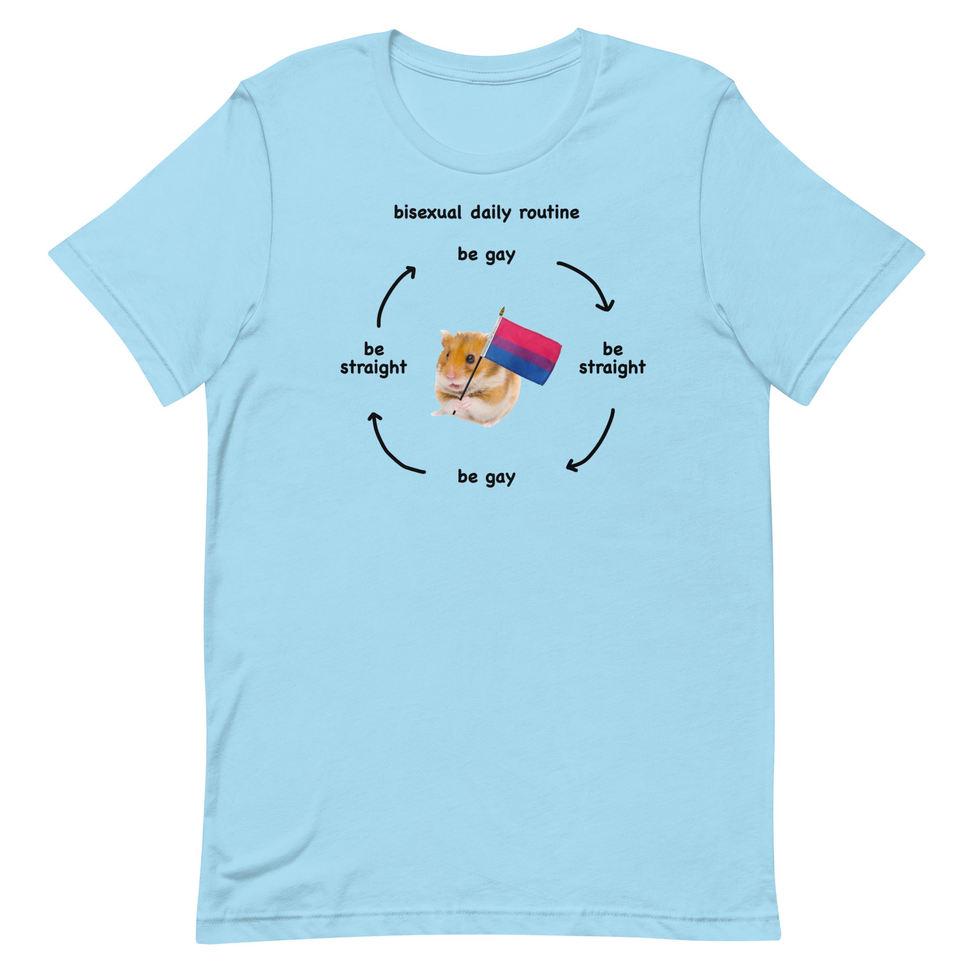 Bisexual Daily Routine Unisex t-shirt