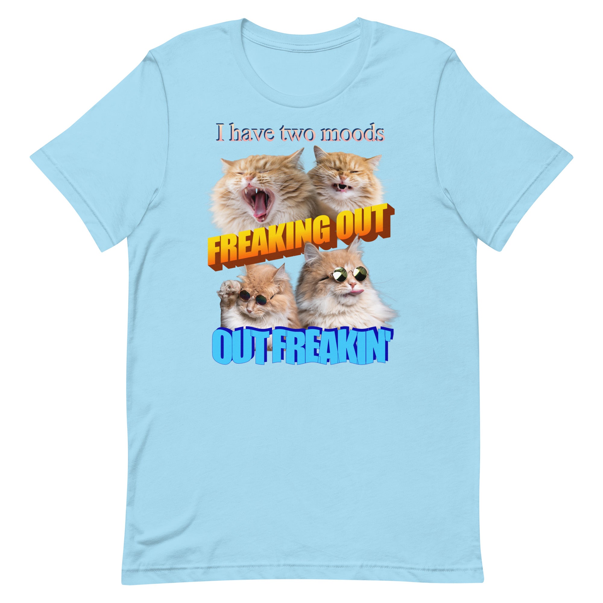 Freaking Out Out Freakin' (Cats) Unisex t-shirt