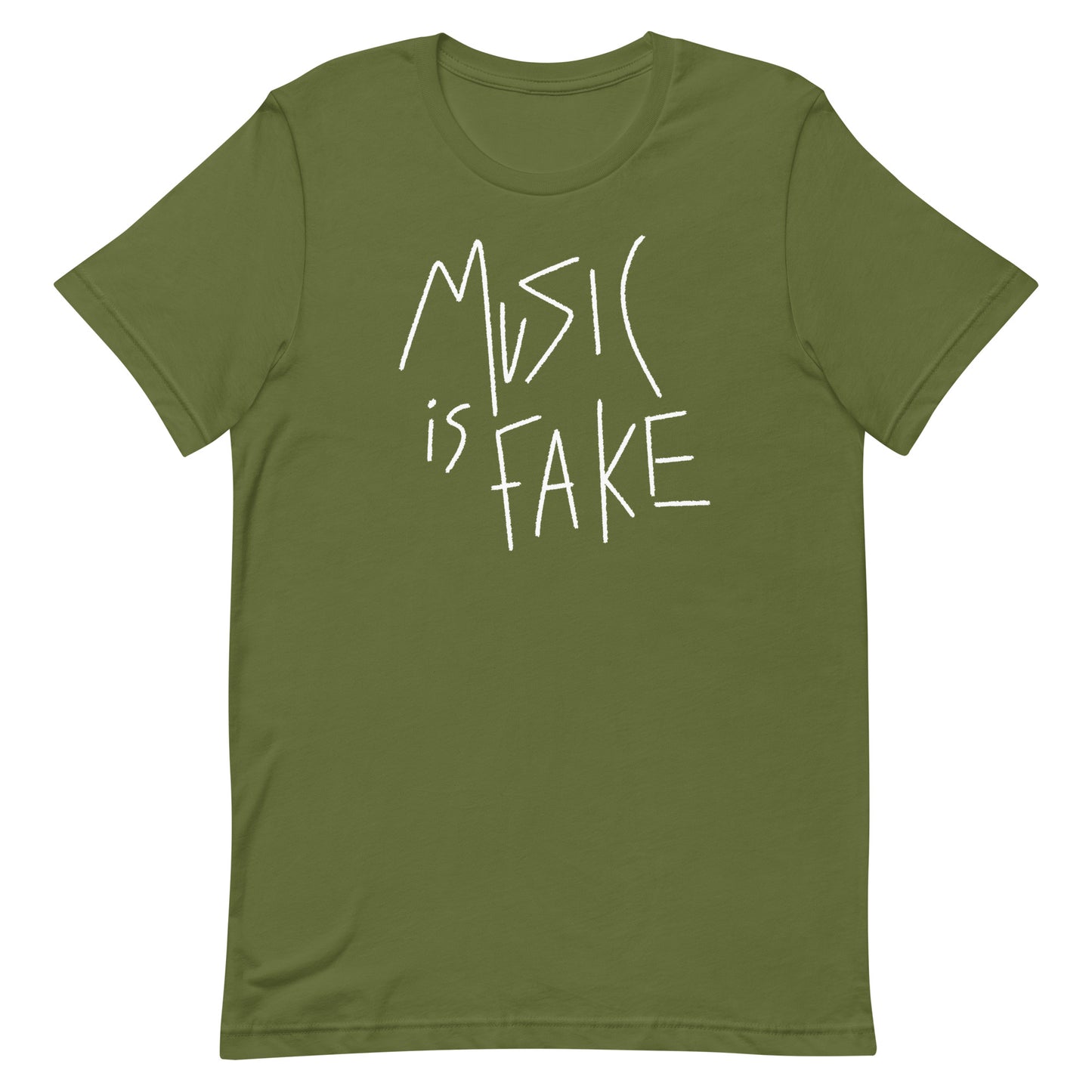 Music is Fake Unisex t-shirt