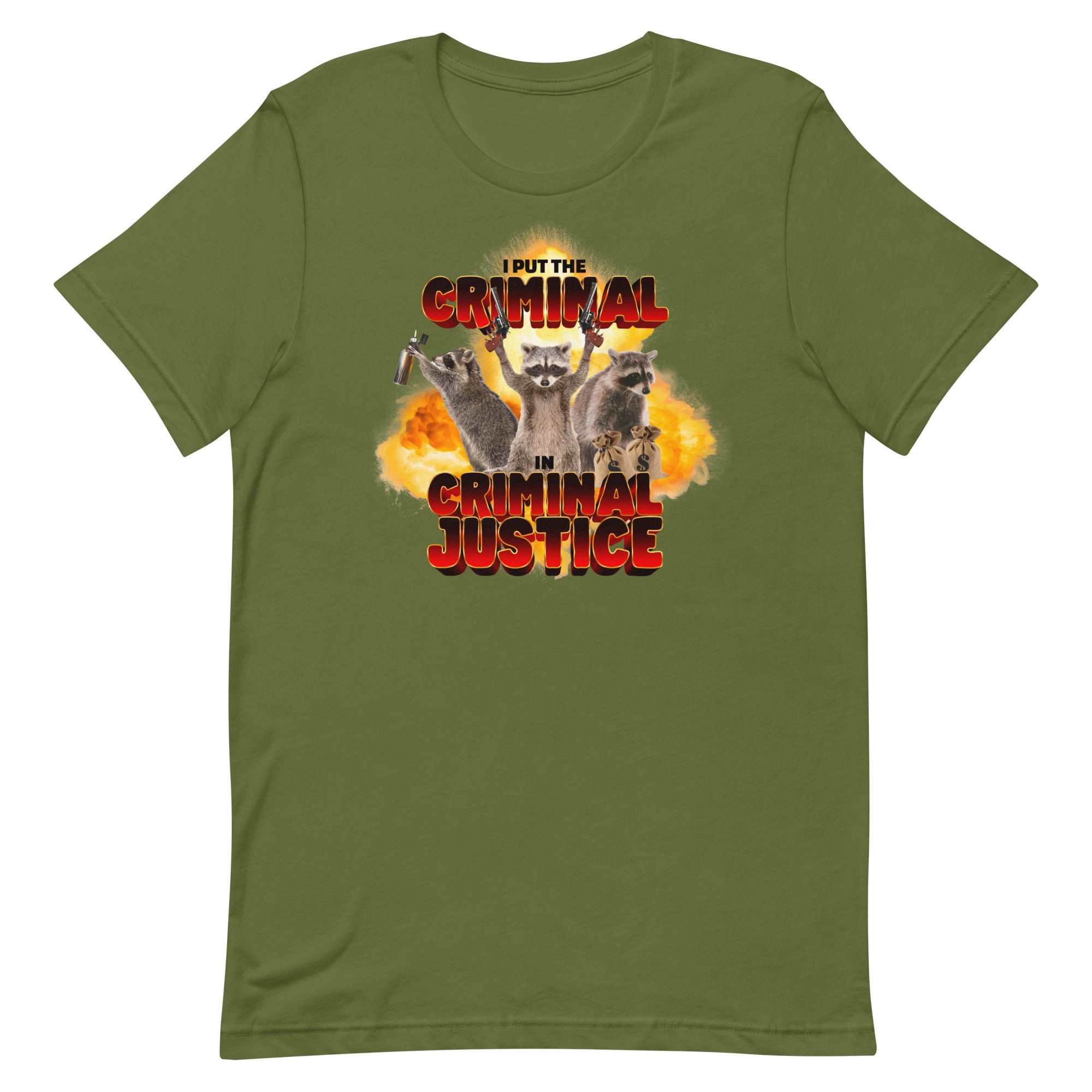 I Put the Criminal in Criminal Justice Unisex t-shirt