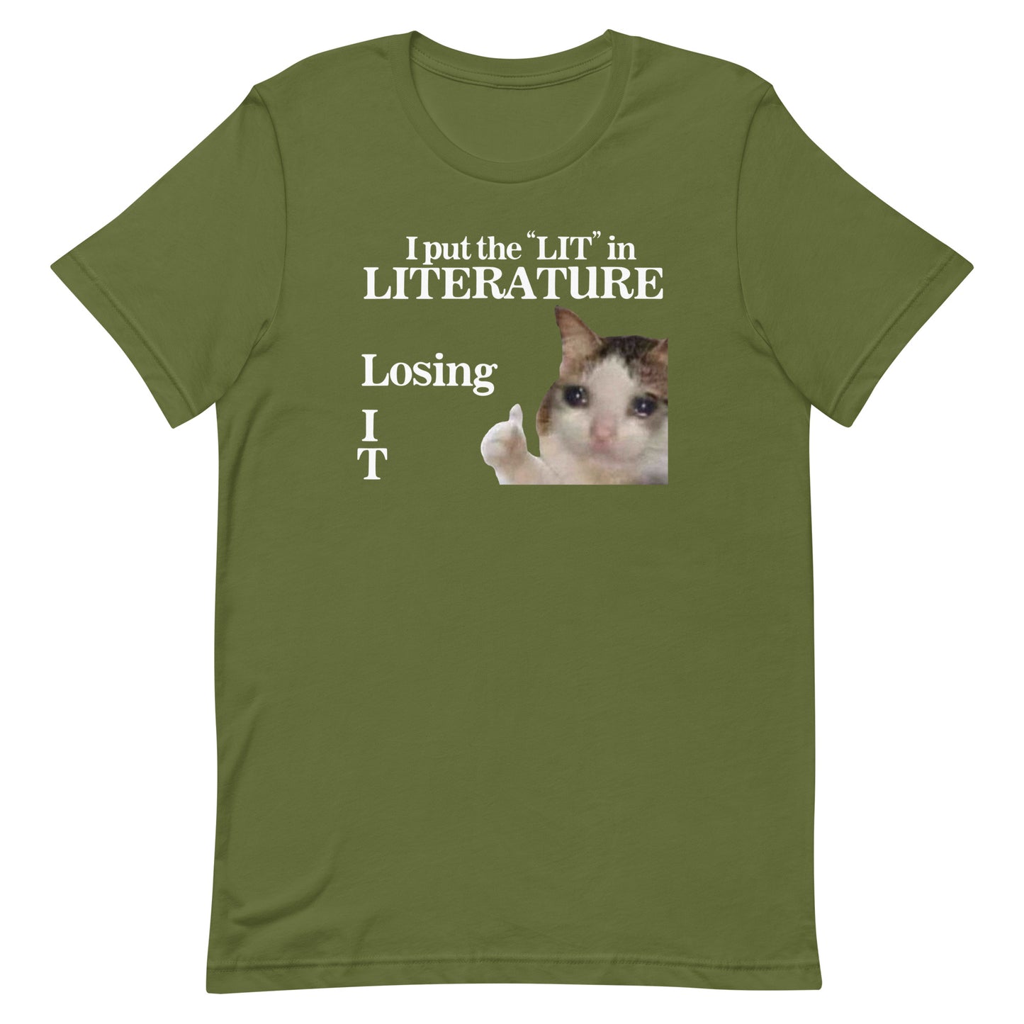 I Put the LIT in LITerature Unisex t-shirt