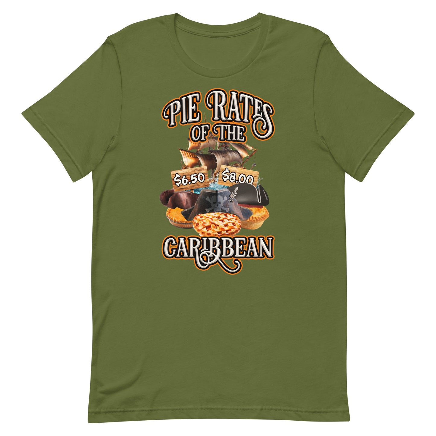 Pie Rates of the Caribbean Unisex t-shirt